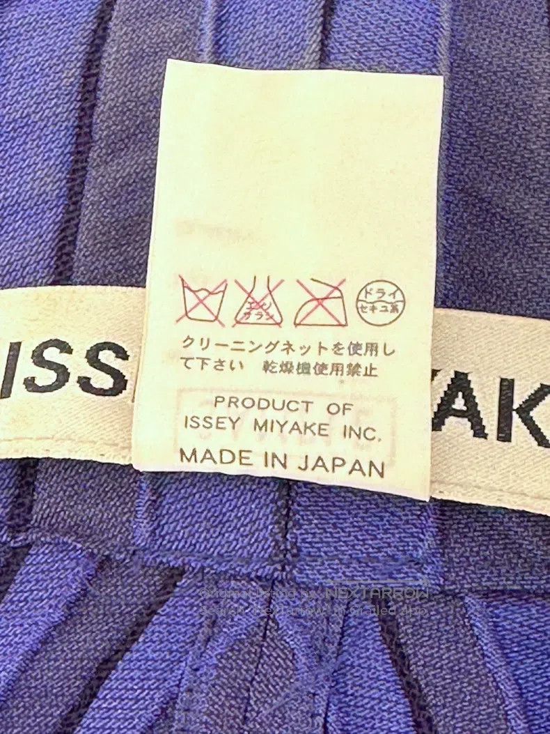Issey Miyake Issey Miyake Main Line Blue Long Pleated Trench Coat Size M / US 6-8 / IT 42-44 - 6 Thumbnail