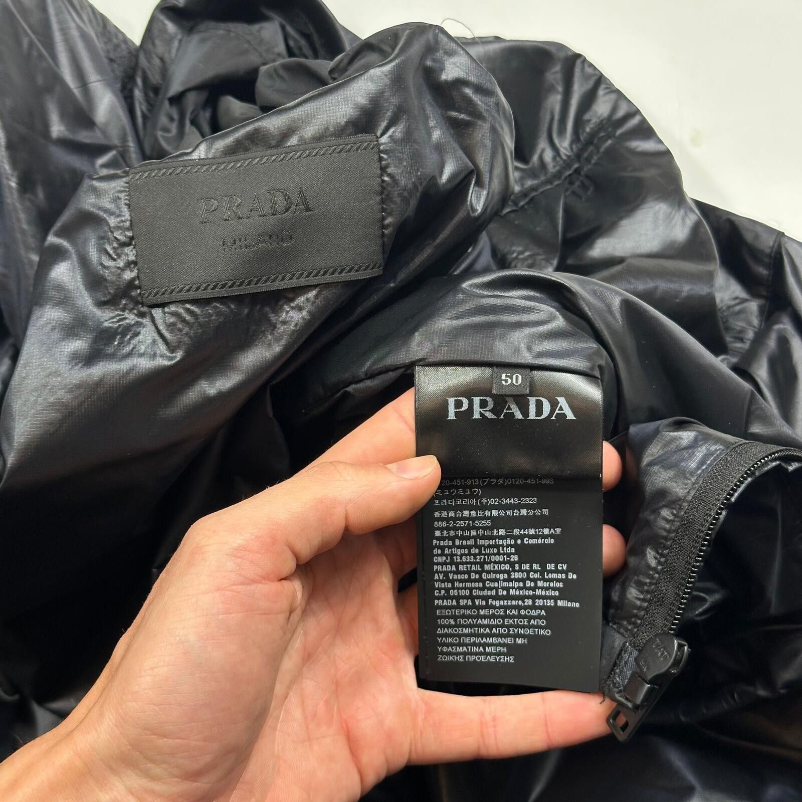Prada Prada Milano 2017 Rubber Race Logo Technical Windbreaker - L Size US L / EU 52-54 / 3 - 7 Thumbnail