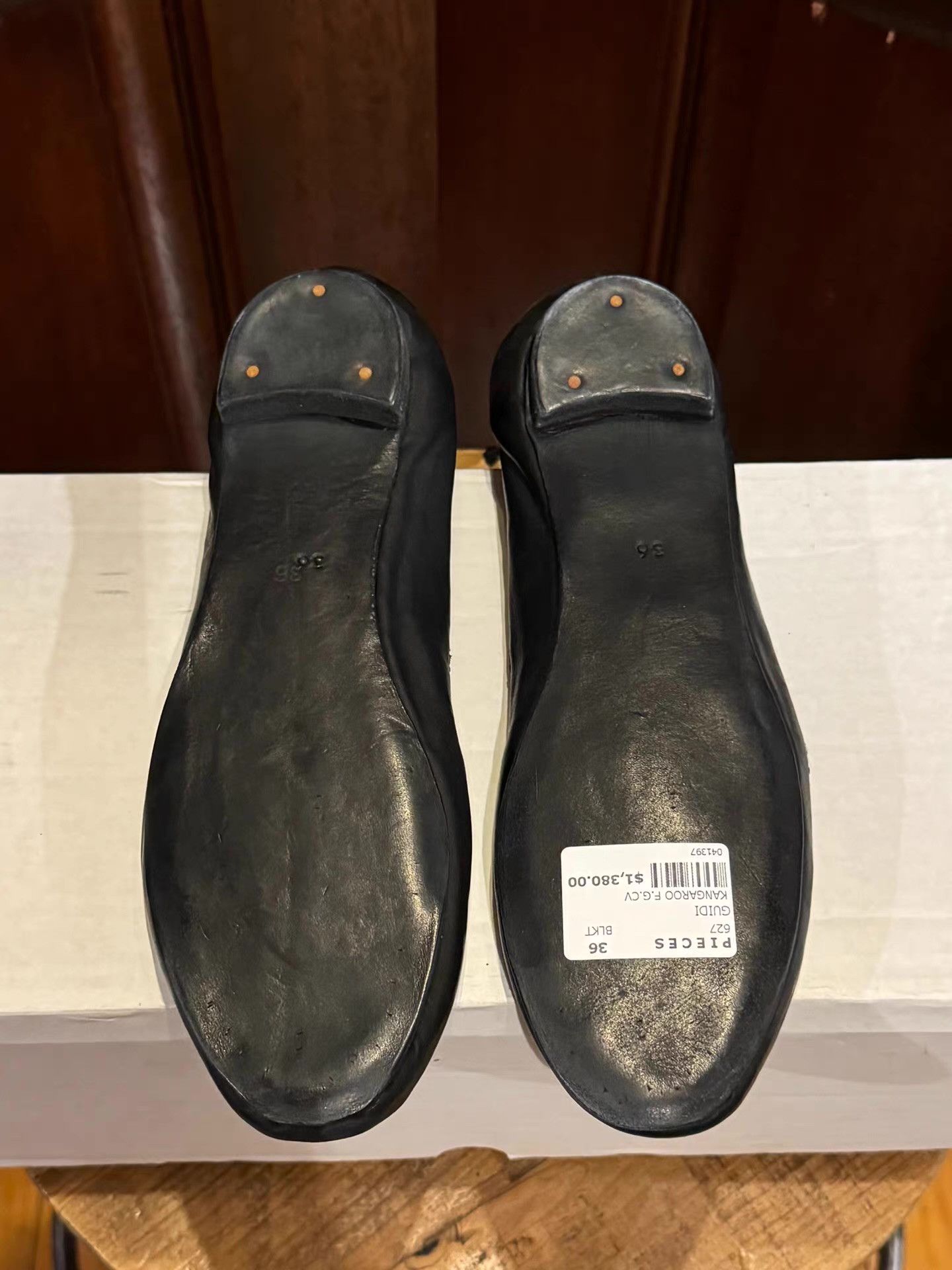 Guidi Guidi 16SS 627 Black Strappy Ballet Flats Ｑ25 Size US 6 / IT 36 - 6 Thumbnail