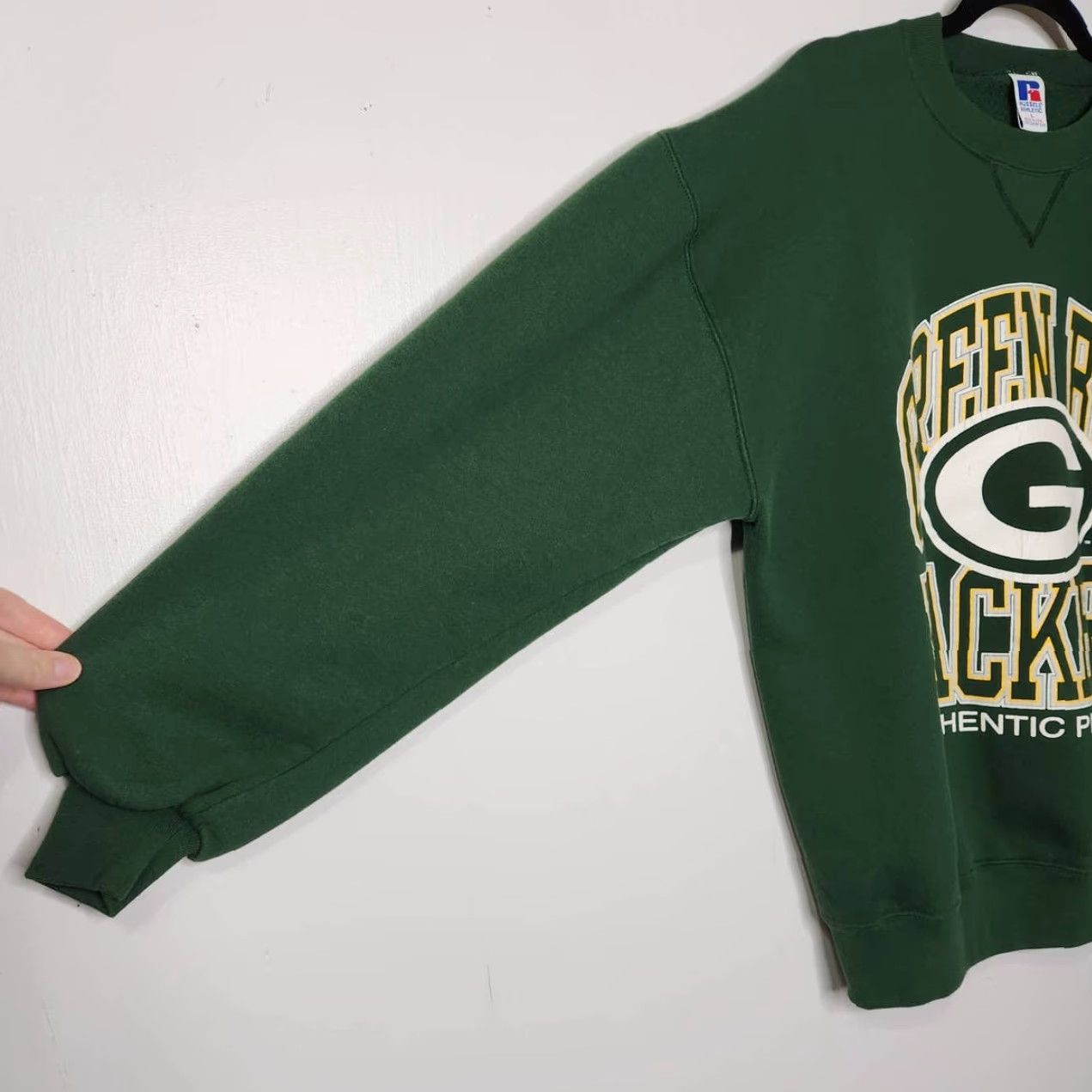 Russell Athletic VINTAGE Green Bay Packers Russell Athletic Large Wisconsin NFL VTG Y2k Sweatshirt Pullover Unisex Adults L Green Senior/Regular? Size US L / EU 52-54 / 3 - 4 Thumbnail