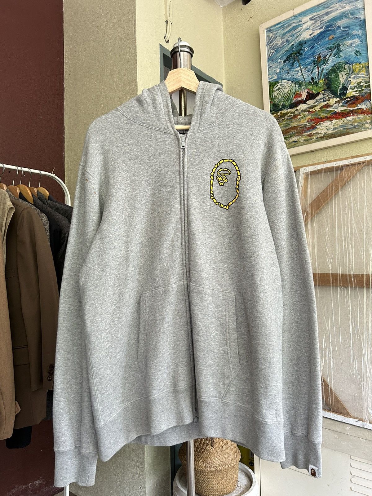 Bape Rope Logo Hoodie Size US XL / EU 56 / 4 - 2 Thumbnail