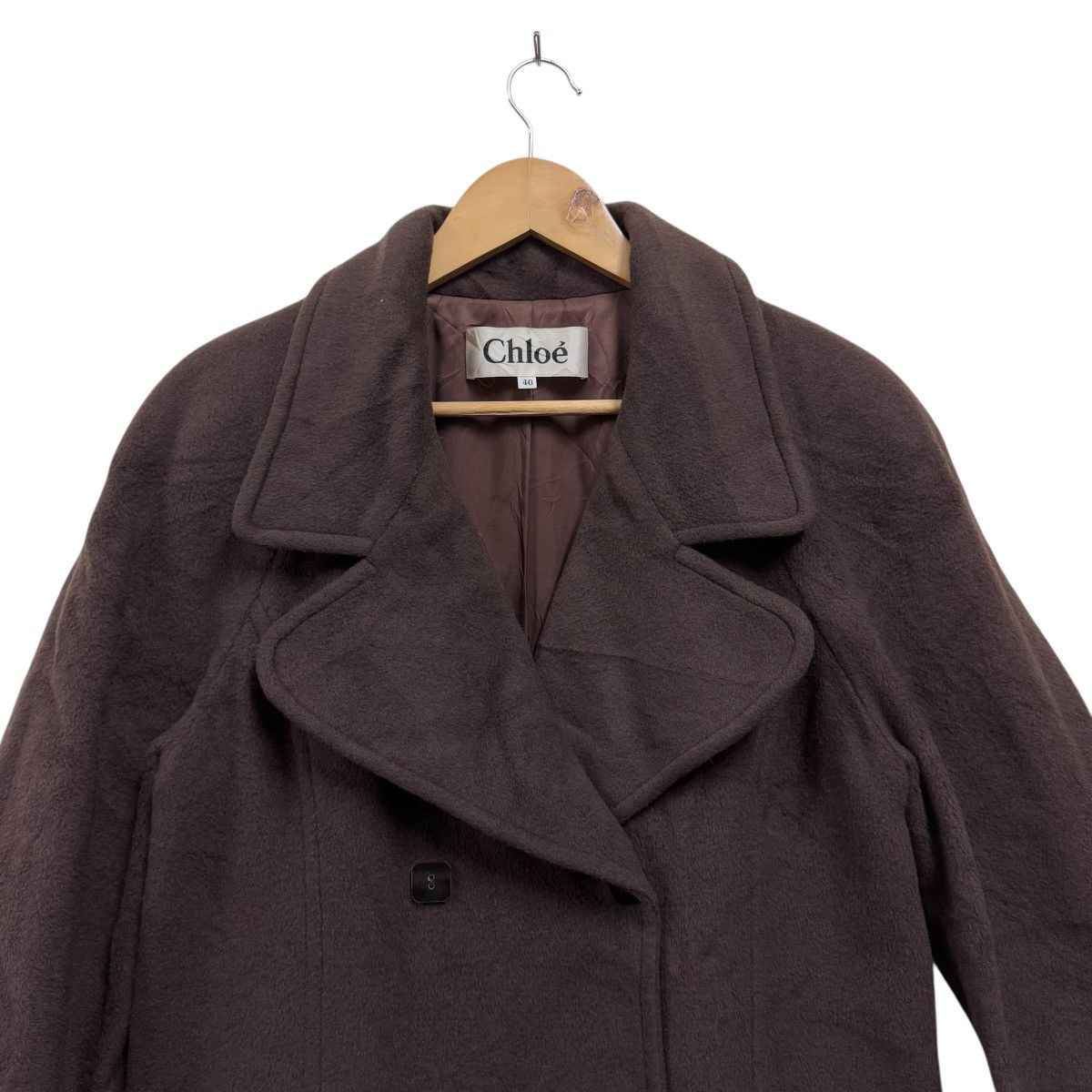 Chloe Vintage Chloè Wool Teddy Coat Jacket Size L / US 10 / IT 46 - 4 Thumbnail