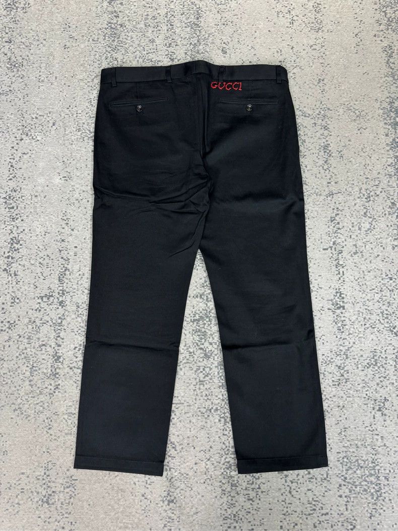 Gucci Gucci Back pocket embroidered logo casual pants 2501-Nextar Size US 32 / EU 48 - 1 Thumbnail