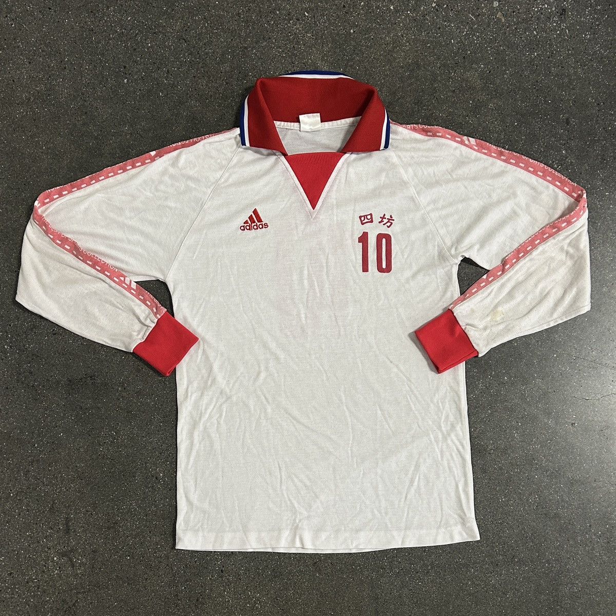 Vintage Vintage 80s/90s Adidas Long Sleeve Soccer Jersey Size US M / EU 48-50 / 2 - 1 Thumbnail