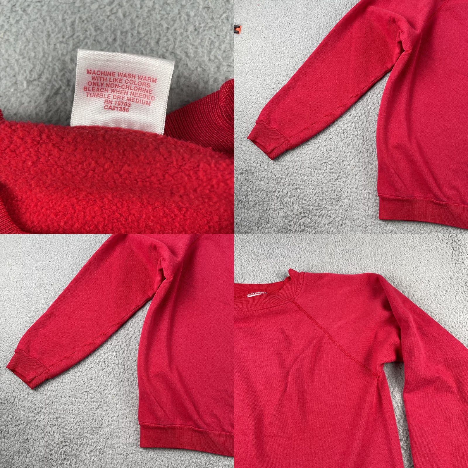 Hanes VINTAGE Hanes Sweatshirt Mens M Red 50/50 Pullover Activewear - 19" Across 23" Down Blank 50/50 Made In USA Size US M / EU 48-50 / 2 - 8 Thumbnail
