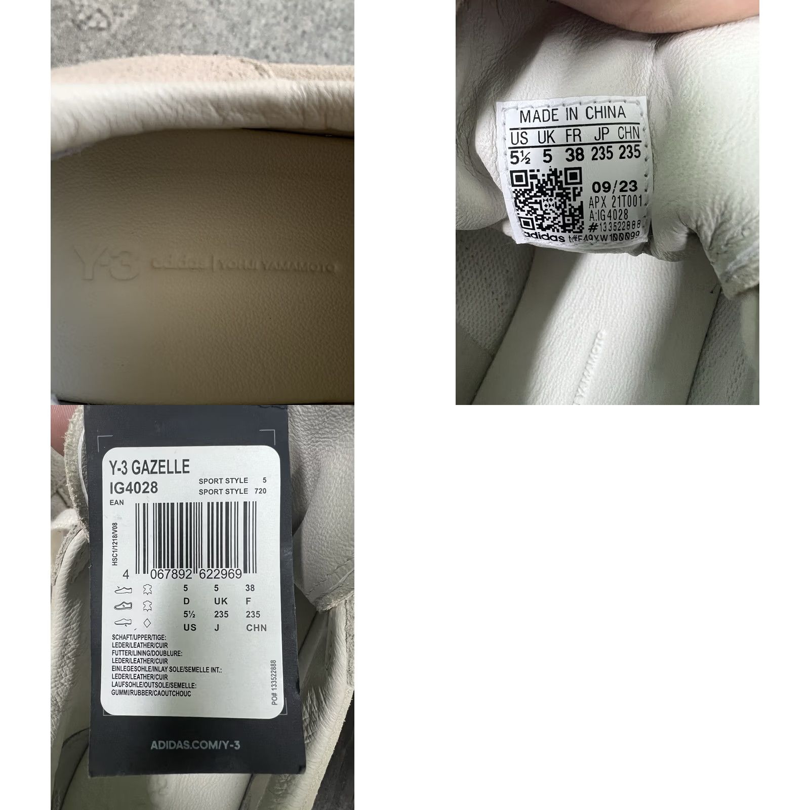 Y-3 Y-3 Gazelle Beige Sneakers Women’s US 6.5 UK 5 EU 38 Shoes Sneaker Athletic Suede 2023 Size US 5 / IT 35 - 8 Thumbnail