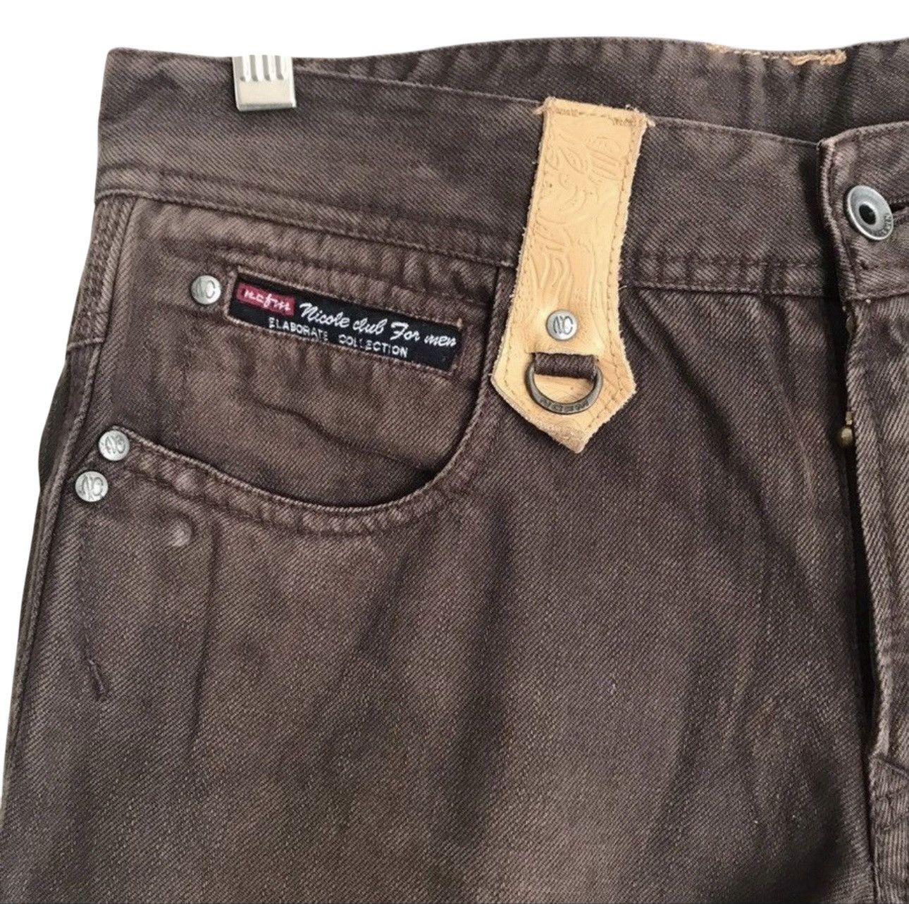 Nicole Club Nicole Club For Men Denim Flares Leather Pocket Size US 32 / EU 48 - 8 Thumbnail