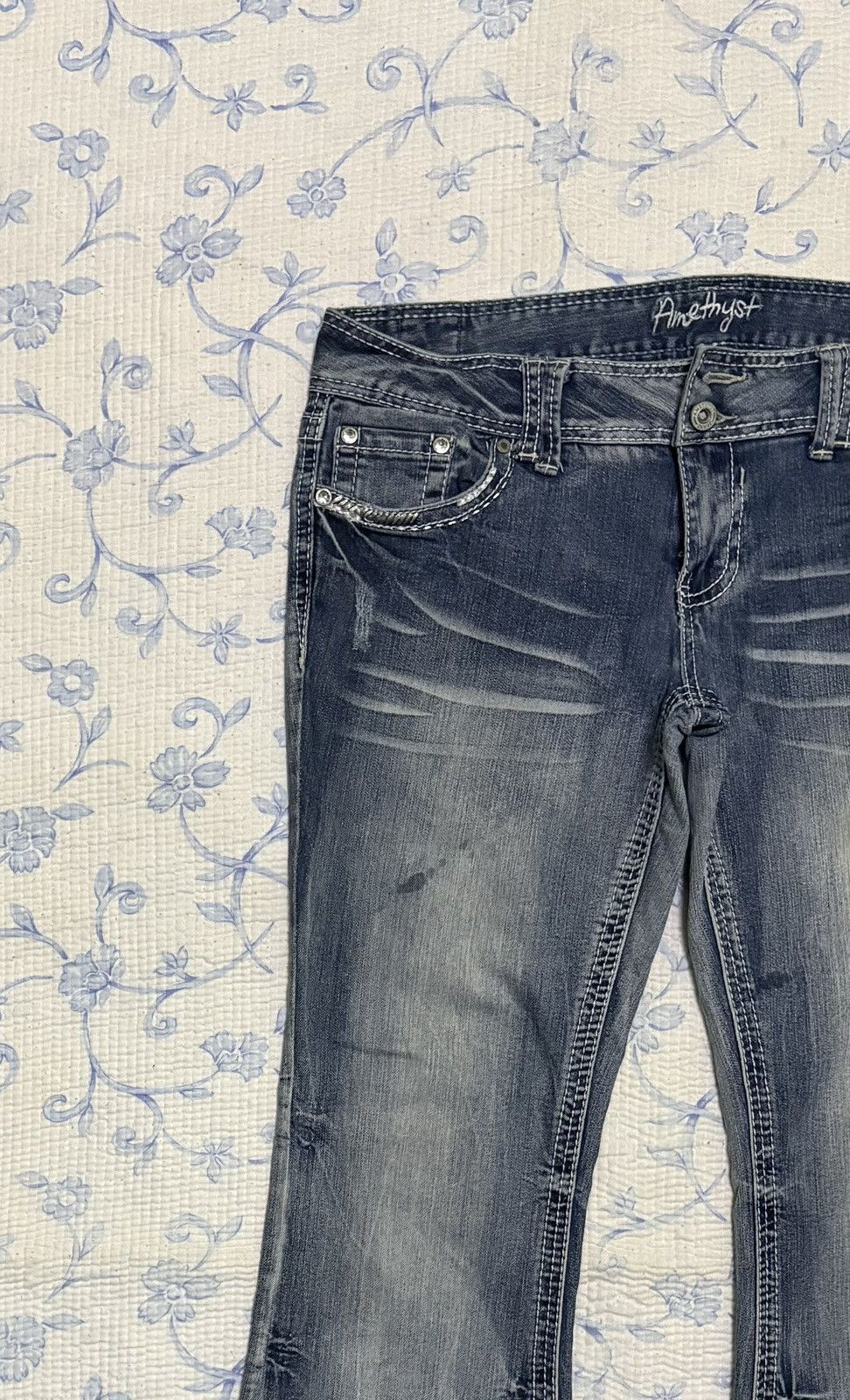 Vintage Amethyst Streetwear Jeans Flared Denim Size US 34 / EU 50 - 5 Thumbnail