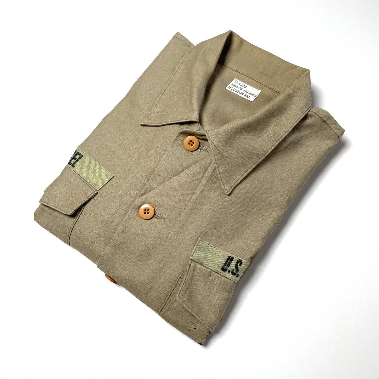Japanese Brand Houston Us Navy Seabees Long Sleeve Shirt Size US XL / EU 56 / 4 - 9 Thumbnail