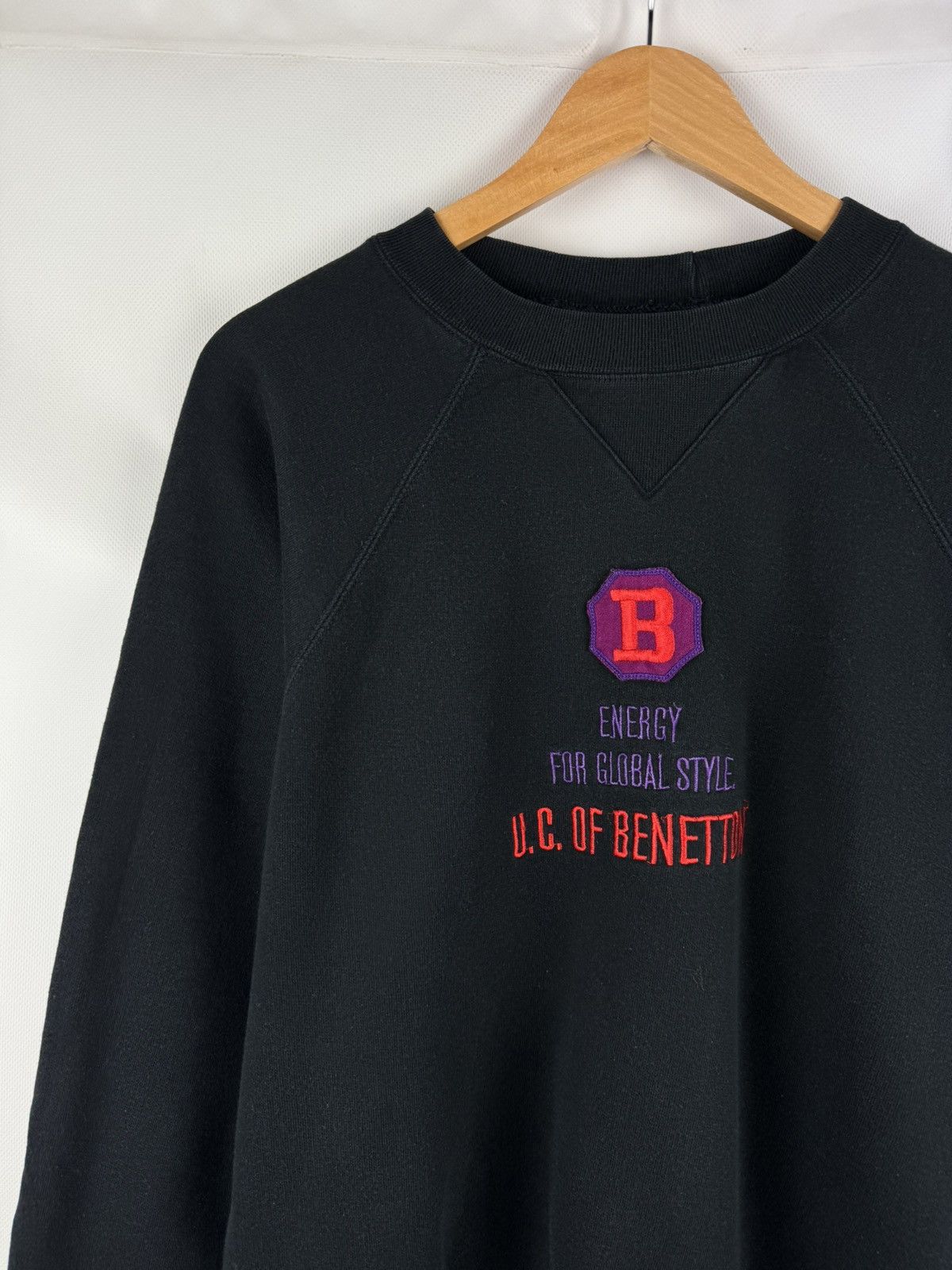 United Colors Of Benetton United Colors Of Benetton Embroidered Sweatshirt Pullover Size US M / EU 48-50 / 2 - 4 Thumbnail