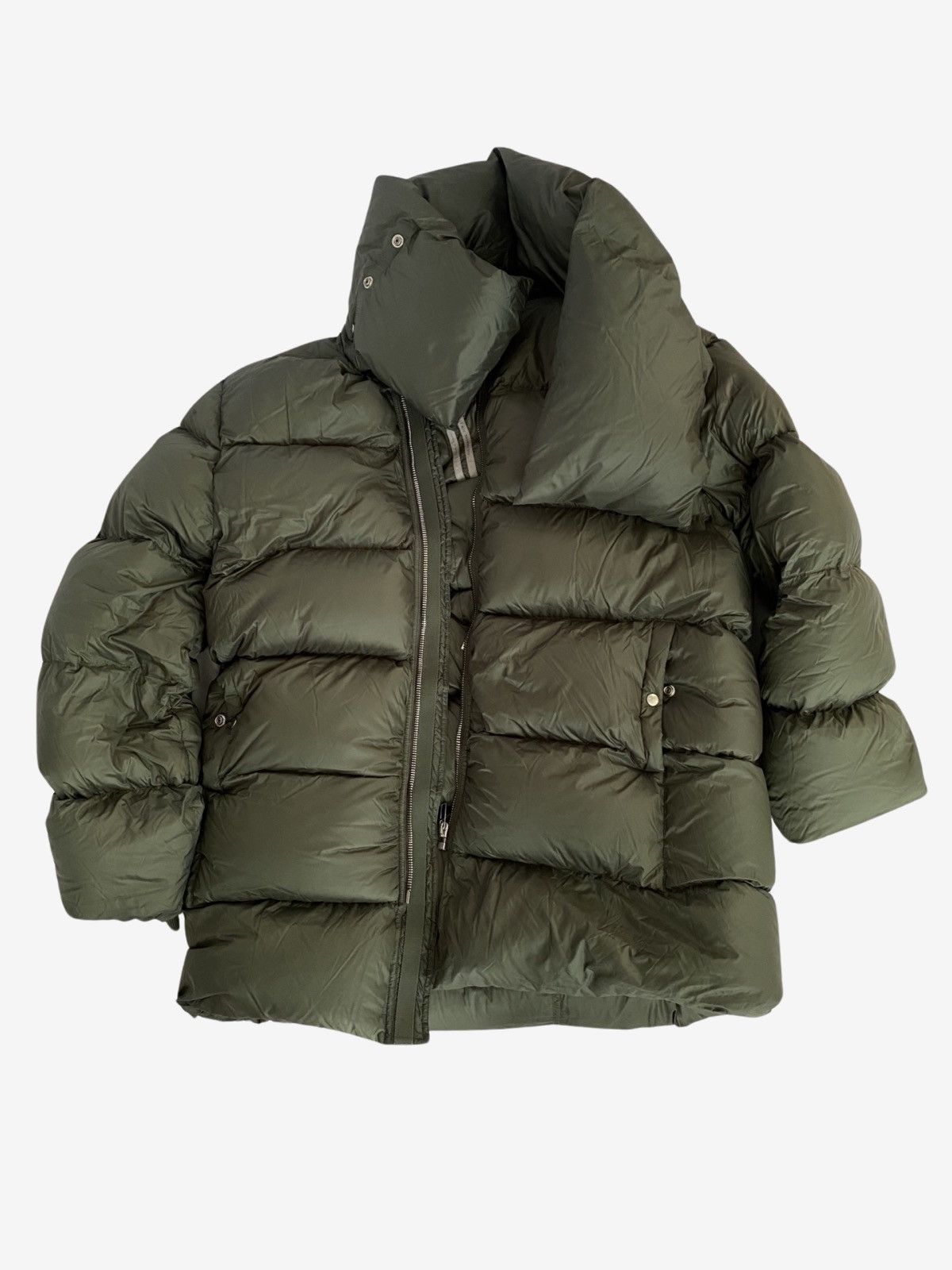 image of Rick Owens Aw21 Gethsemane Mountain Jacket Sz.48 in Green, Men's (Size Medium)