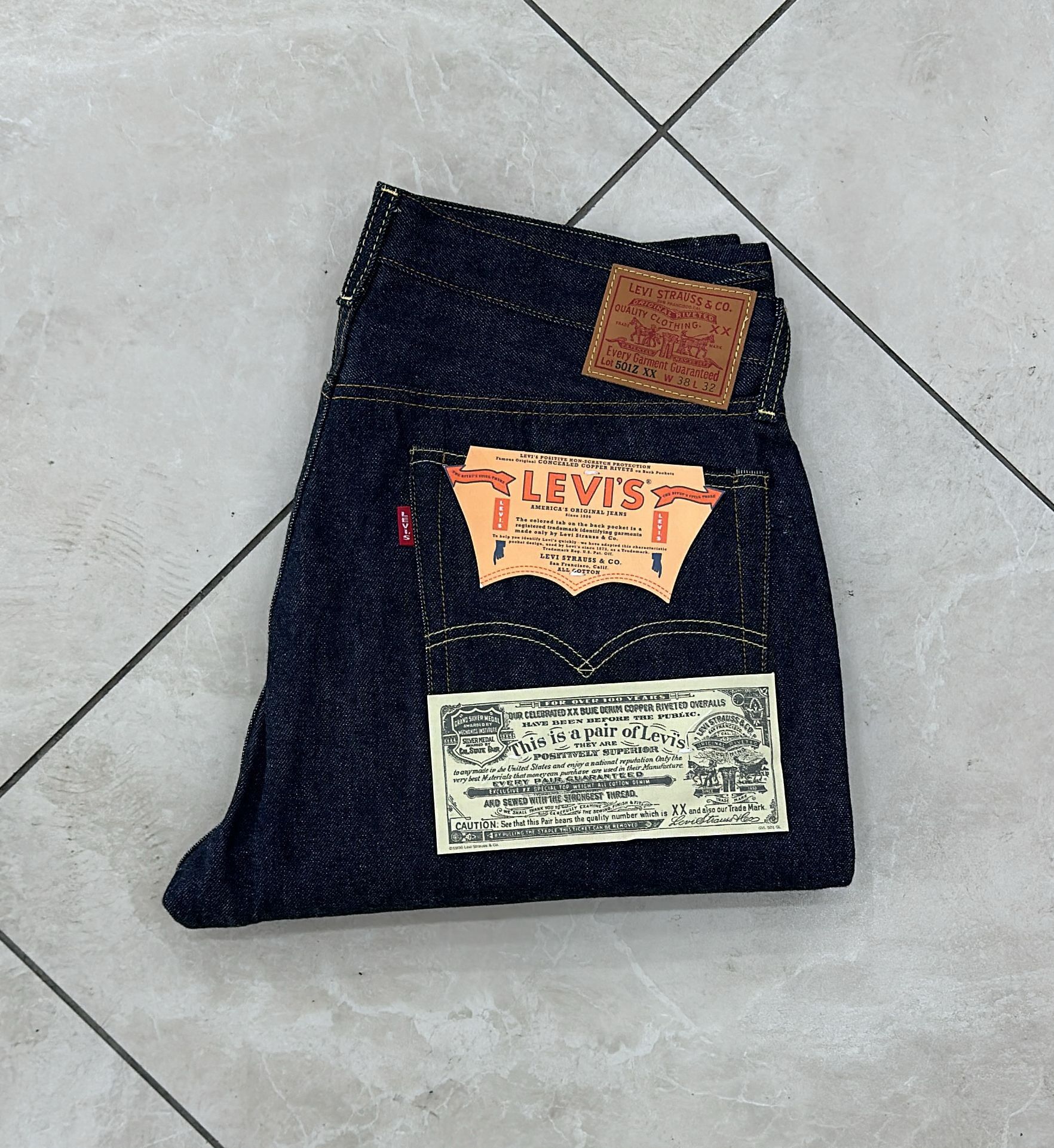 Levi's Vintage Clothing LVC Levi's Vintage Clothing 1954 501Z XX BigE Selvedge Jeans Size US 38 / EU 54 - 1 Thumbnail