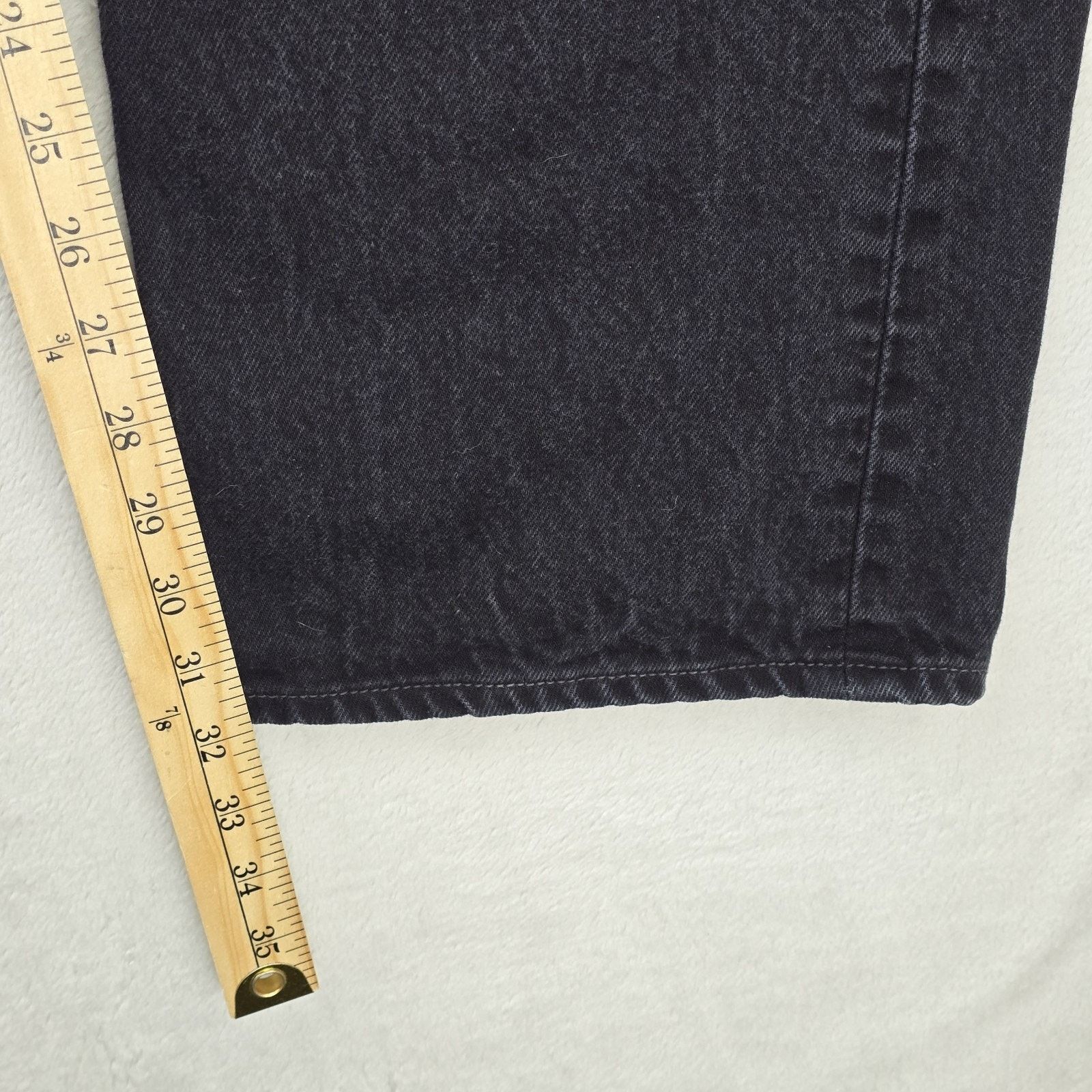 Levi's Vintage Levis 501 Jeans Mens 38x34 (Fits 36x32) Black Y2K Size US 36 / EU 52 - 12 Thumbnail