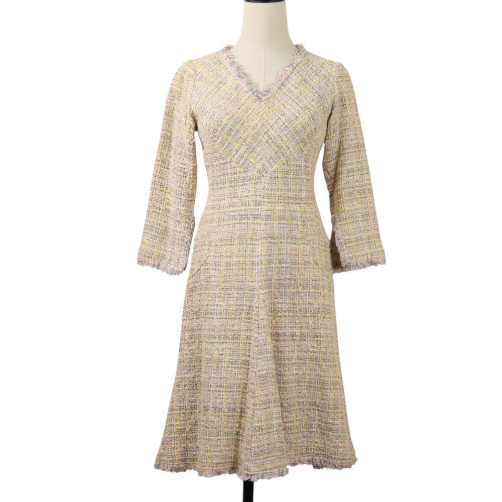 Chanel Chanel Chanel Coco Mark Summer Tweed Dress Others Dresses P22994 DUTY FREE for USA Size ONE SIZE - 1 Thumbnail