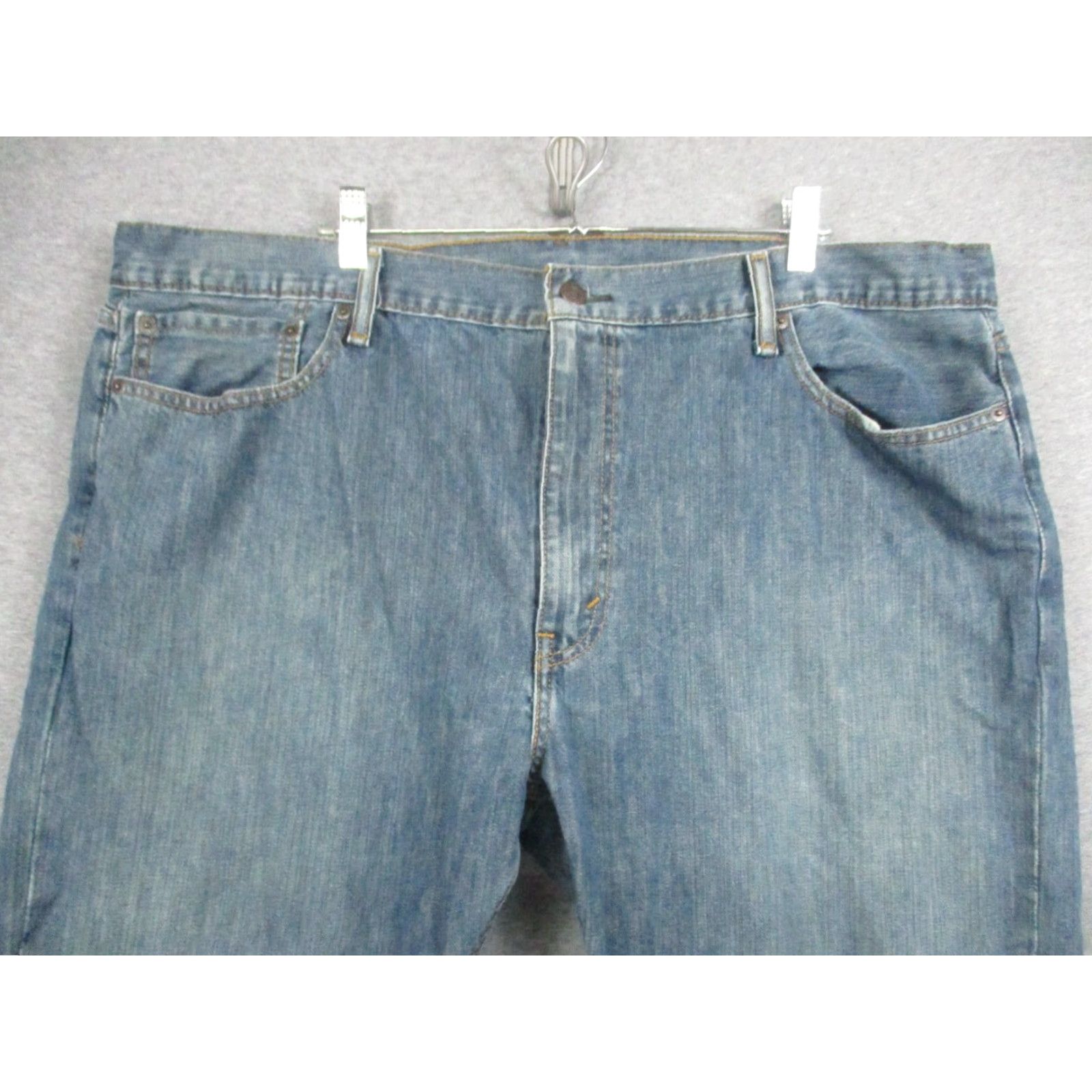 Levi's VINTAGE Levis 559 Jeans 42x30 Relaxed Straight Leg Whiskered Distressed Denim Cotton Blue Levi's 500 Series Mens Jeans Size US 42 / EU 58 - 3 Thumbnail
