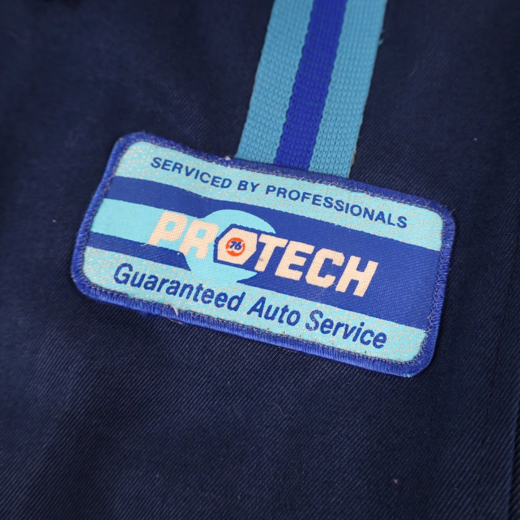 Vintage VINTAGE 76 Pro Tech Jacket Work Mens Large Blue Size US L / EU 52-54 / 3 - 5 Thumbnail