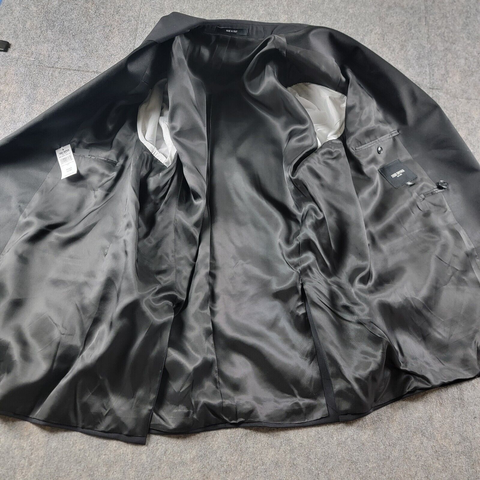 Todd Snyder Todd Snyder Italian Double Breasted Tuxedo Jacket Peak Lapel Size 46L - 3 Thumbnail