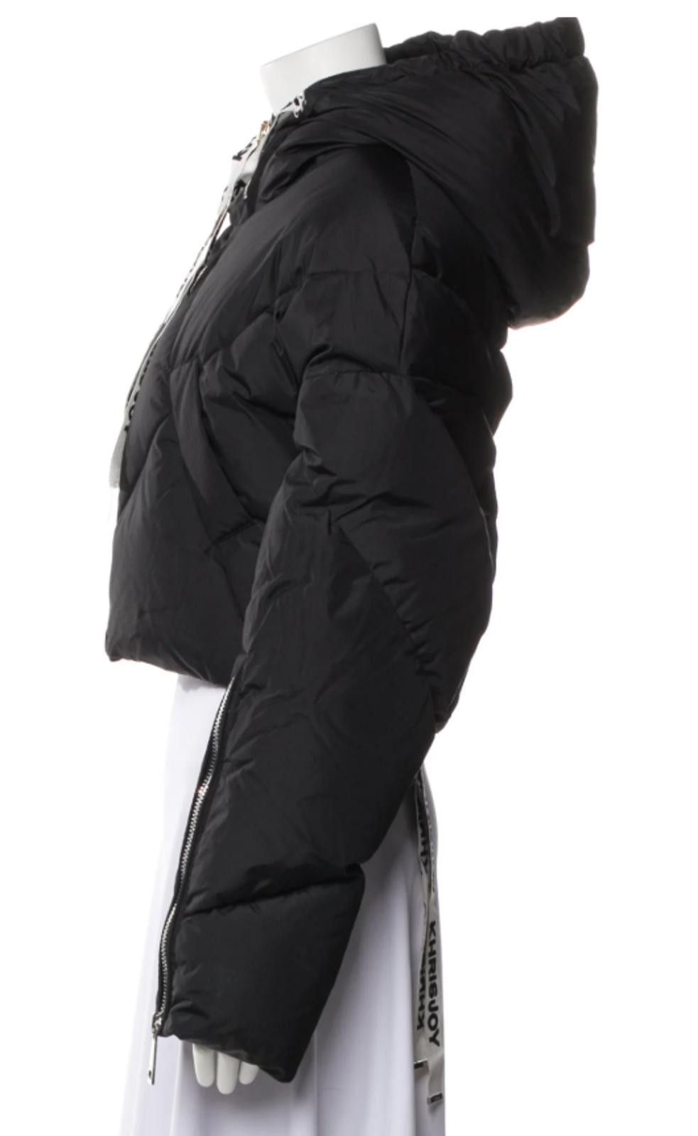 Khrisjoy Khrisjoy 'Khris' cropped Iconic puffer jacket black, Sz XS Size XS / US 0-2 / IT 36-38 - 6 Thumbnail