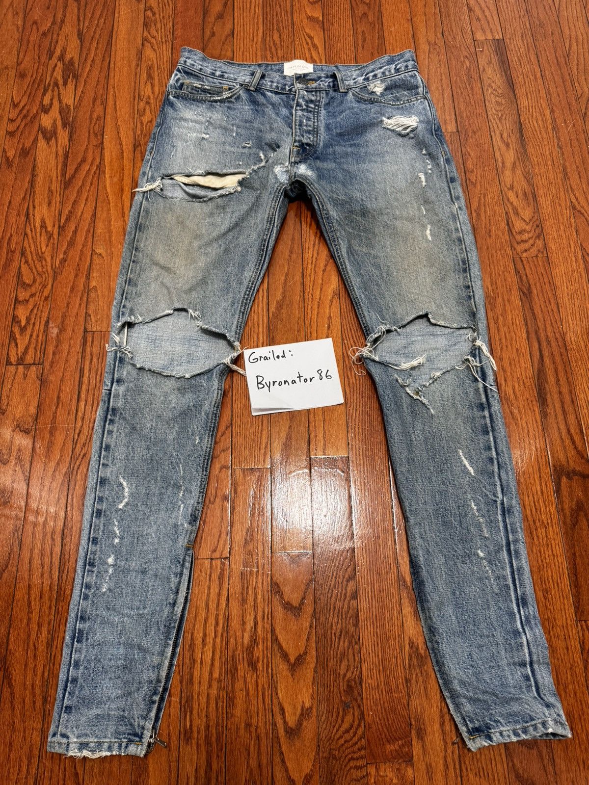 Fear of God Fear of God 4th Collection Distressed Denim Size 33 