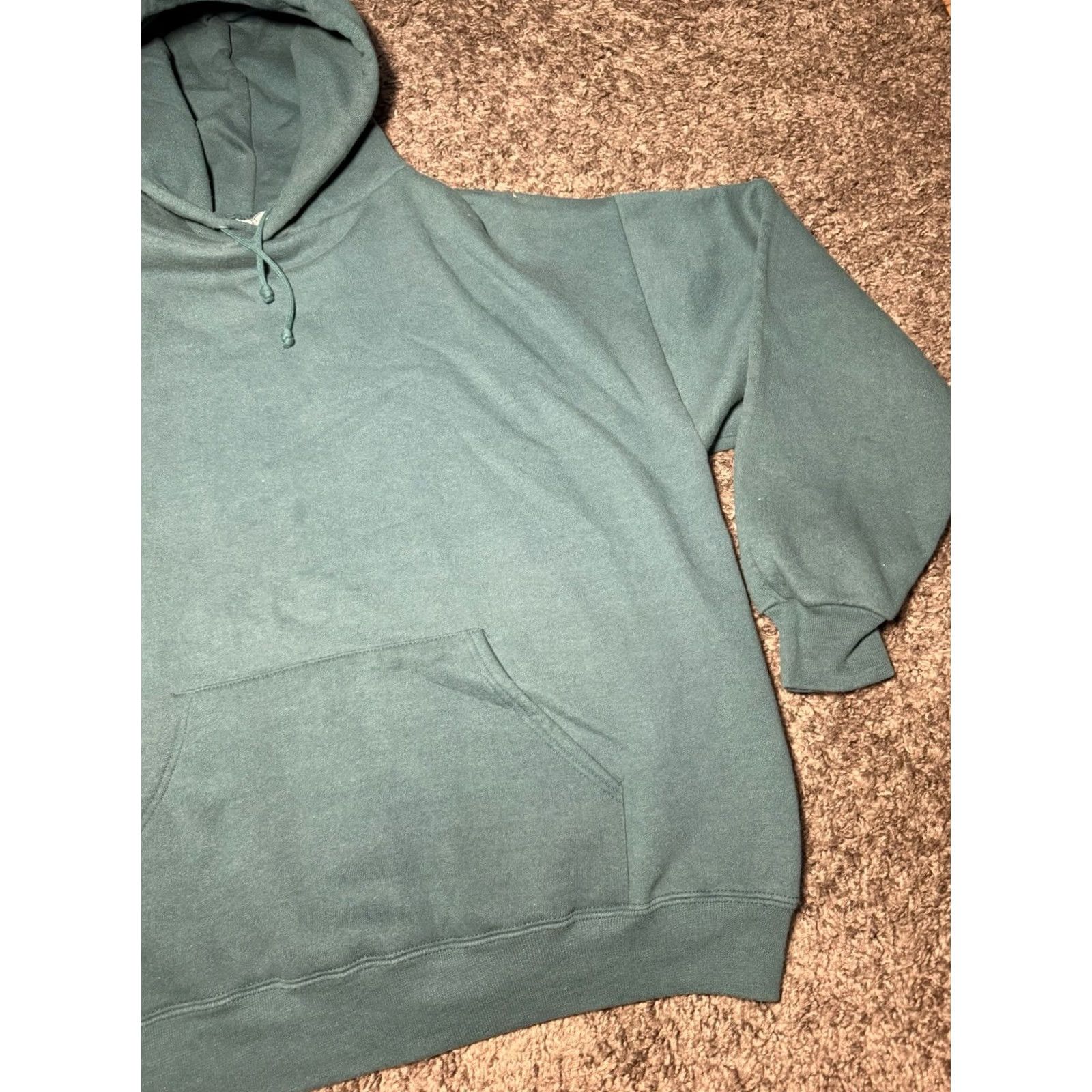 Jerzees VINTAGE Jerzees Hoodie 90s Super Sweats Mens XL Made In USA Eagles Green Size US XL / EU 56 / 4 - 2 Thumbnail