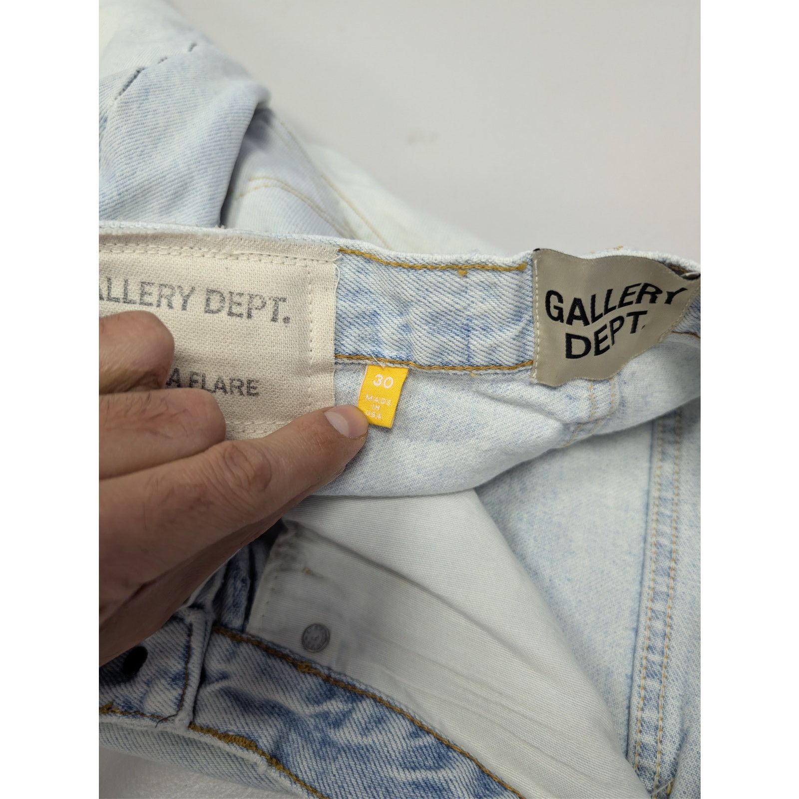 Gallery Dept. o1rshd1 Size: 30 x 34 / LA Flare Vintage Jeans Washed Blue Size US 30 / EU 46 - 17 Thumbnail