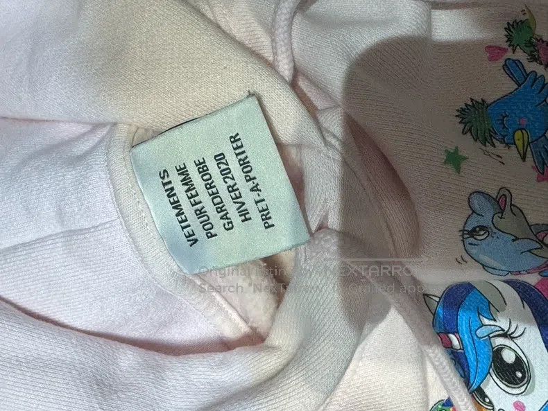 Vetements Vetements Pink My Little Pony Unicorn Hoodie Size US XS / EU 42 / 0 - 3 Thumbnail