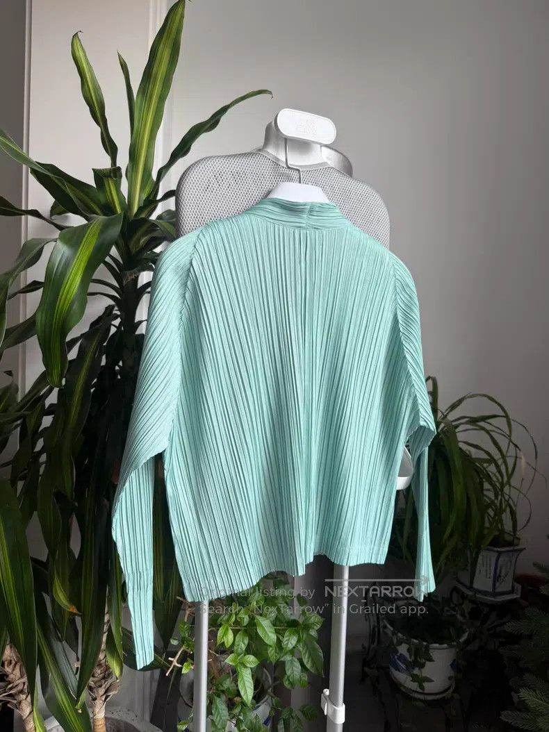 Issey Miyake Issey Miyake Mint Soft Cardigan Size L / US 10 / IT 46 - 4 Thumbnail