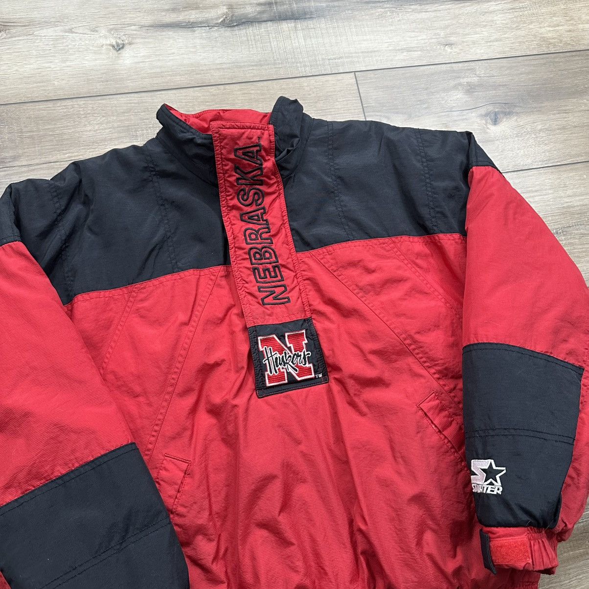 Starter Vintage 2000s Starter Nebraska Red and Black Puffer Jacket Size US S / EU 44-46 / 1 - 3 Thumbnail