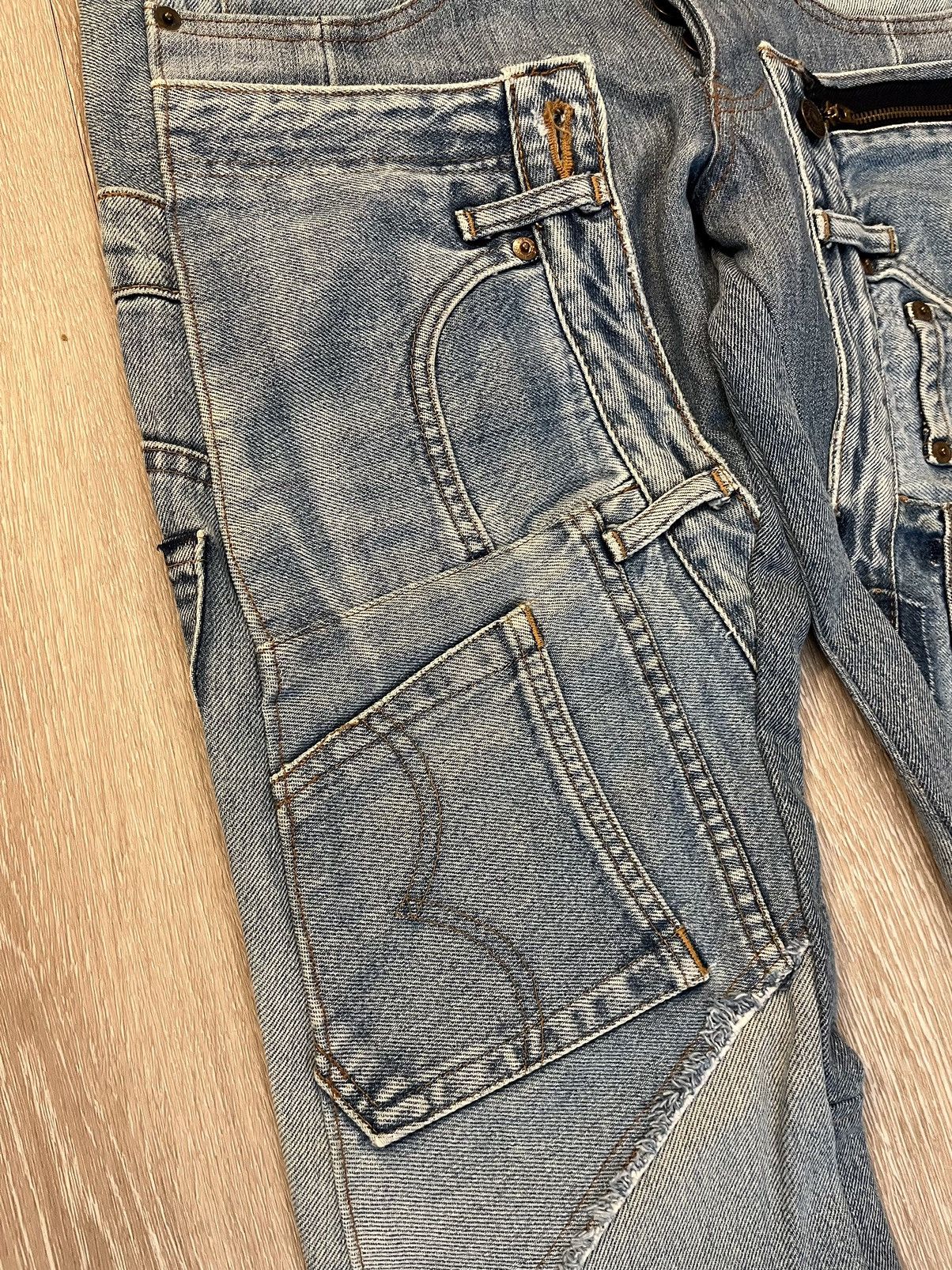 Beauty Beast AW00 Recycouture Paper Reconstructed Denim Size US 31 - 5 Thumbnail