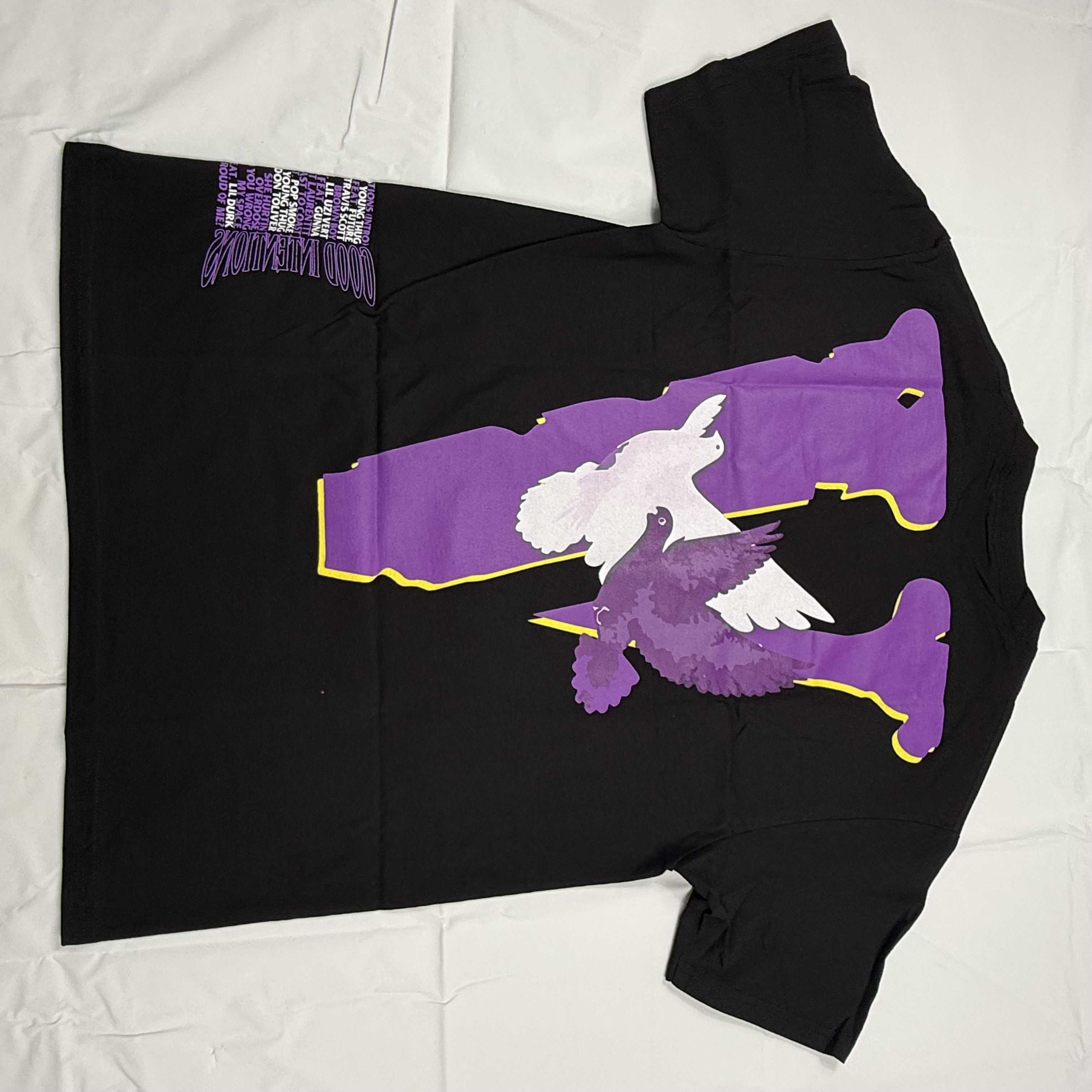 NAV × Vlone NAV x Vlone Good Intentions Black Graphic T-Shirt Mens Large Size US L / EU 52-54 / 3 - 5 Thumbnail