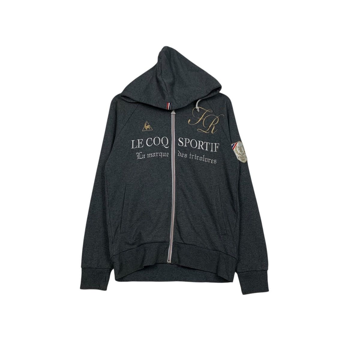 Le Coq Sportif LE COQ SPORTIF Big Logo Zipper Hoodies Sweatshirt #2232-C99 Size US M / EU 48-50 / 2 - 1 Thumbnail