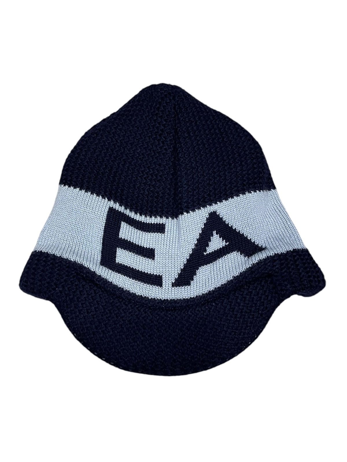 Emporio Armani 🔥Vintage 90’s EMPORIO ARMANI ITALY Virgin Wool Visor Beanie Size ONE SIZE - 9 Thumbnail