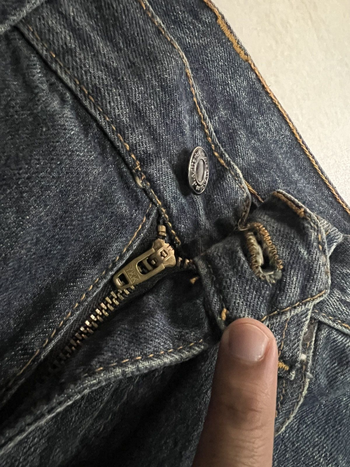 If Six Was Nine × Japanese Brand × Seditionaries 🌈90s style m.f.editorial Flare Mud Wash Jean Japan Size US 31 - 14 Thumbnail