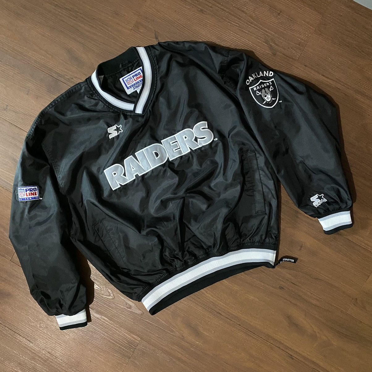 Vintage Oakland Raiders Starter Pro Line 2024 Windbreaker Size L