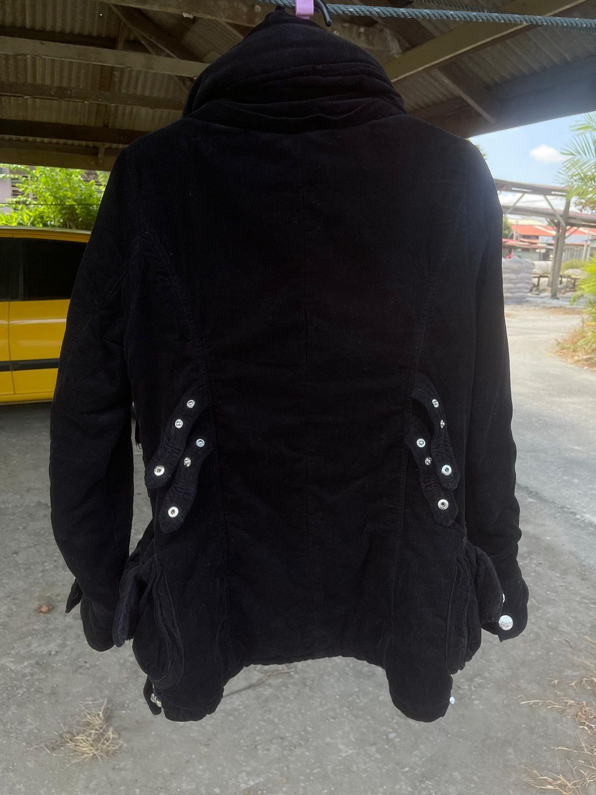 Le Grande Bleu (L.G.B.) Vintage Backs Gothic Bondage Boa Fur Hooded Jacket Size US M / EU 48-50 / 2 - 13 Thumbnail
