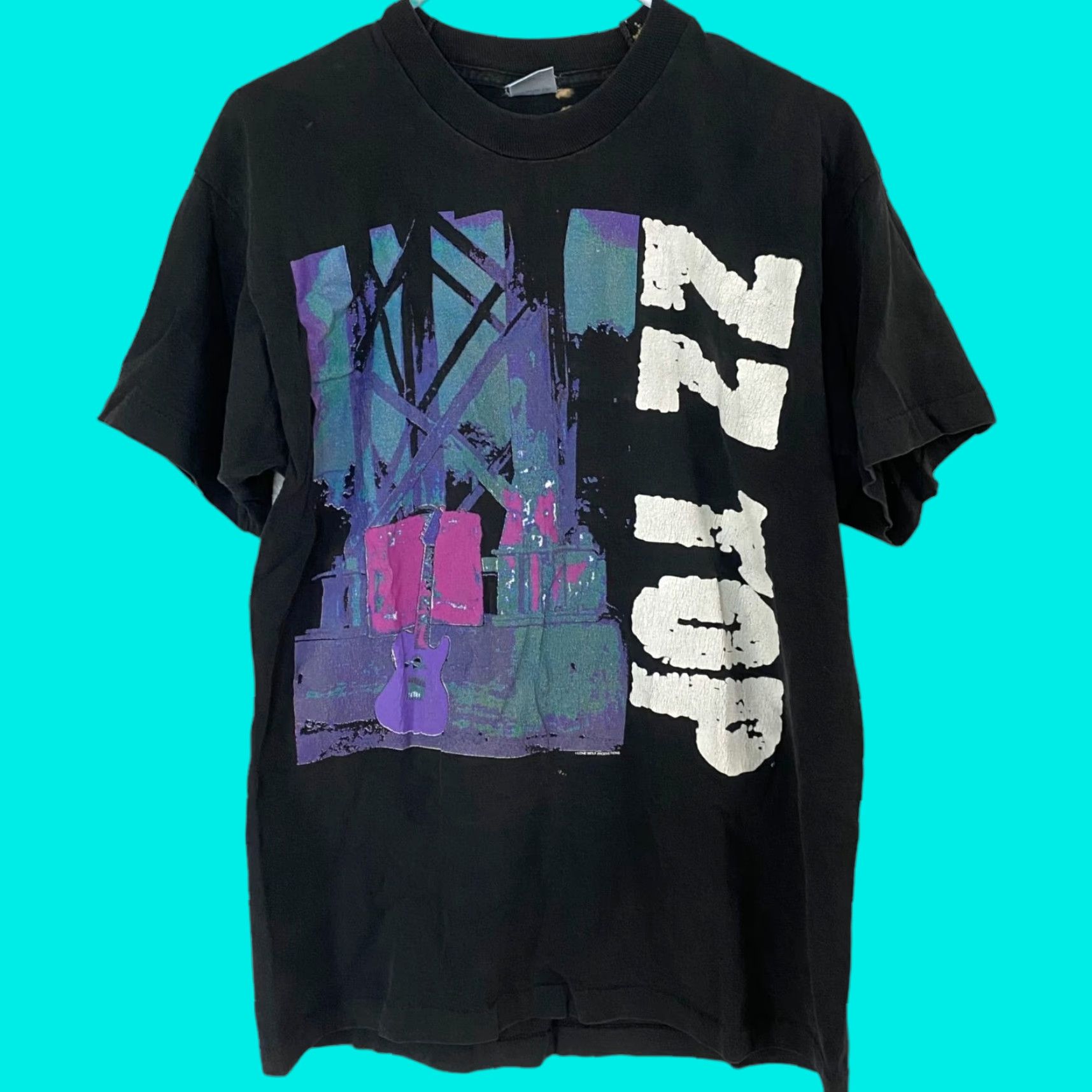 Vintage VINTAGE ZZ Top Antenna World Tour Black Graphic T Shirt Mens Large L United States 1994 Tour Graphic Print Shirt Size US L / EU 52-54 / 3 - 1 Thumbnail
