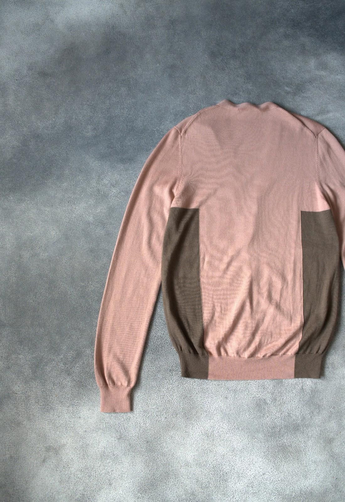 Alexander McQueen !SAMPLE 2000's Alexander McQueen Men Cardigan Two-Tone Wool Size US M / EU 48-50 / 2 - 8 Thumbnail