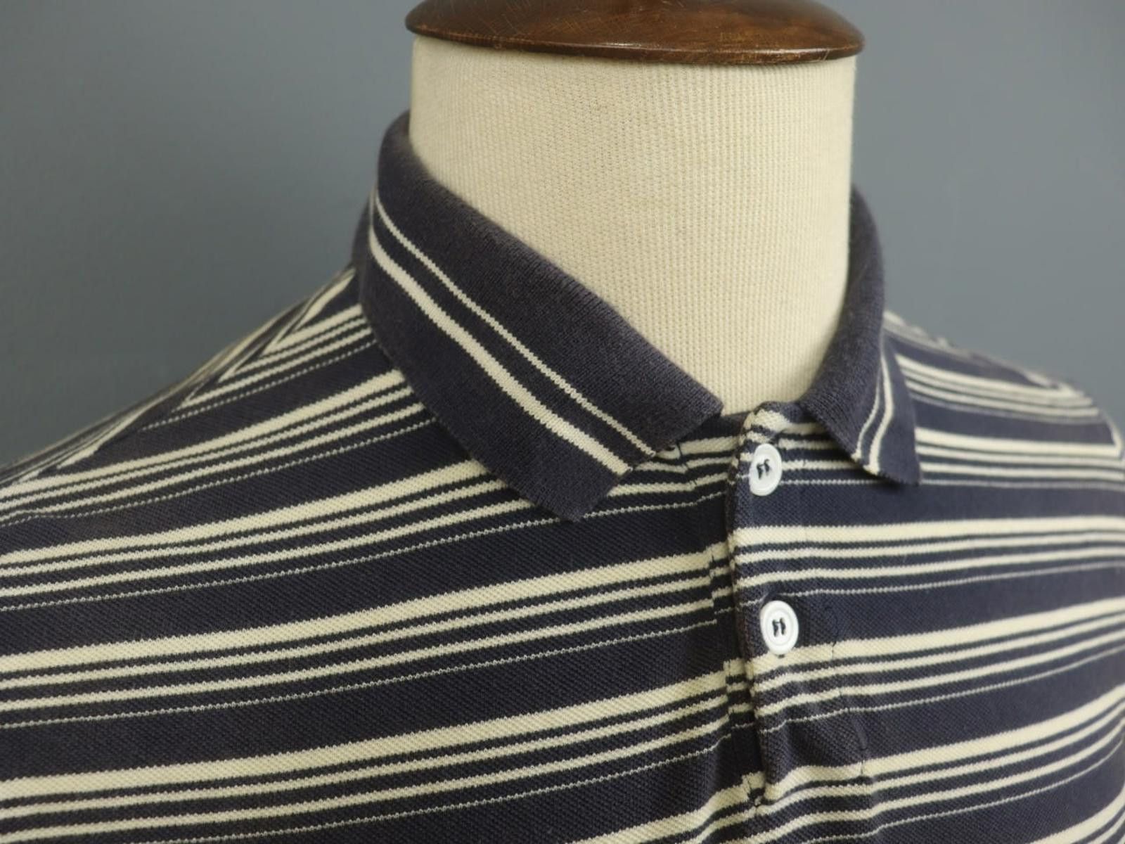 A.P.C. A.P.C. Multi Striped 100% Cotton Collared Polo Shirt Size M Size US M / EU 48-50 / 2 - 10 Thumbnail