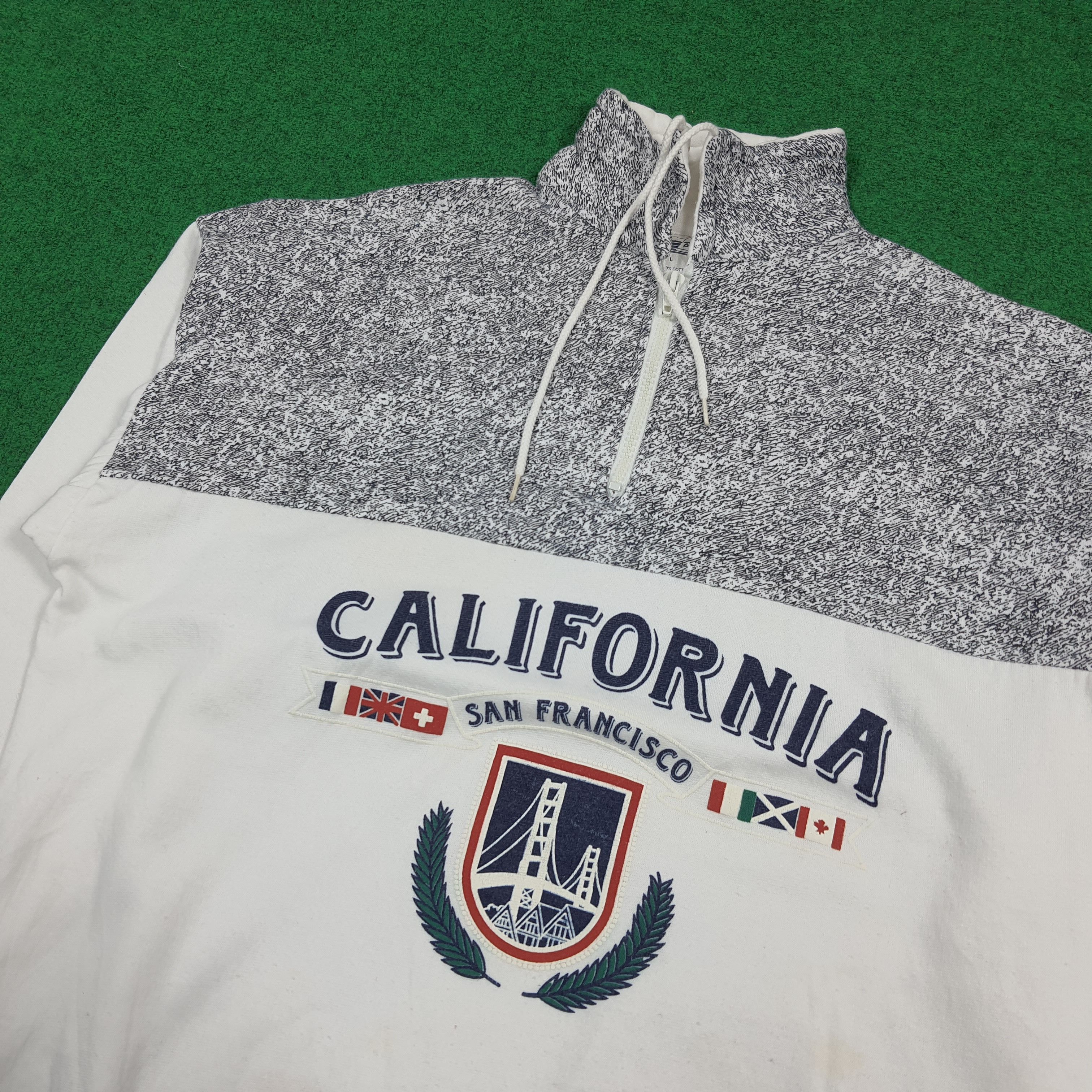 Vintage Vtg 90s California San Francisco Half Zipper C290N27 Size US L / EU 52-54 / 3 - 2 Thumbnail
