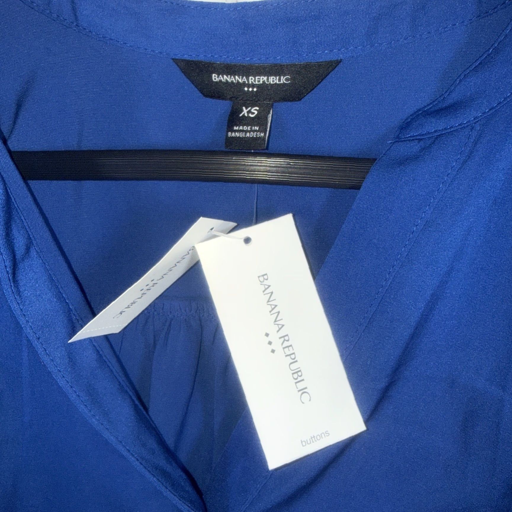 Banana Republic NWT Banana Republic Blue Shirt Womens XS Size XS / US 0-2 / IT 36-38 - 2 Thumbnail