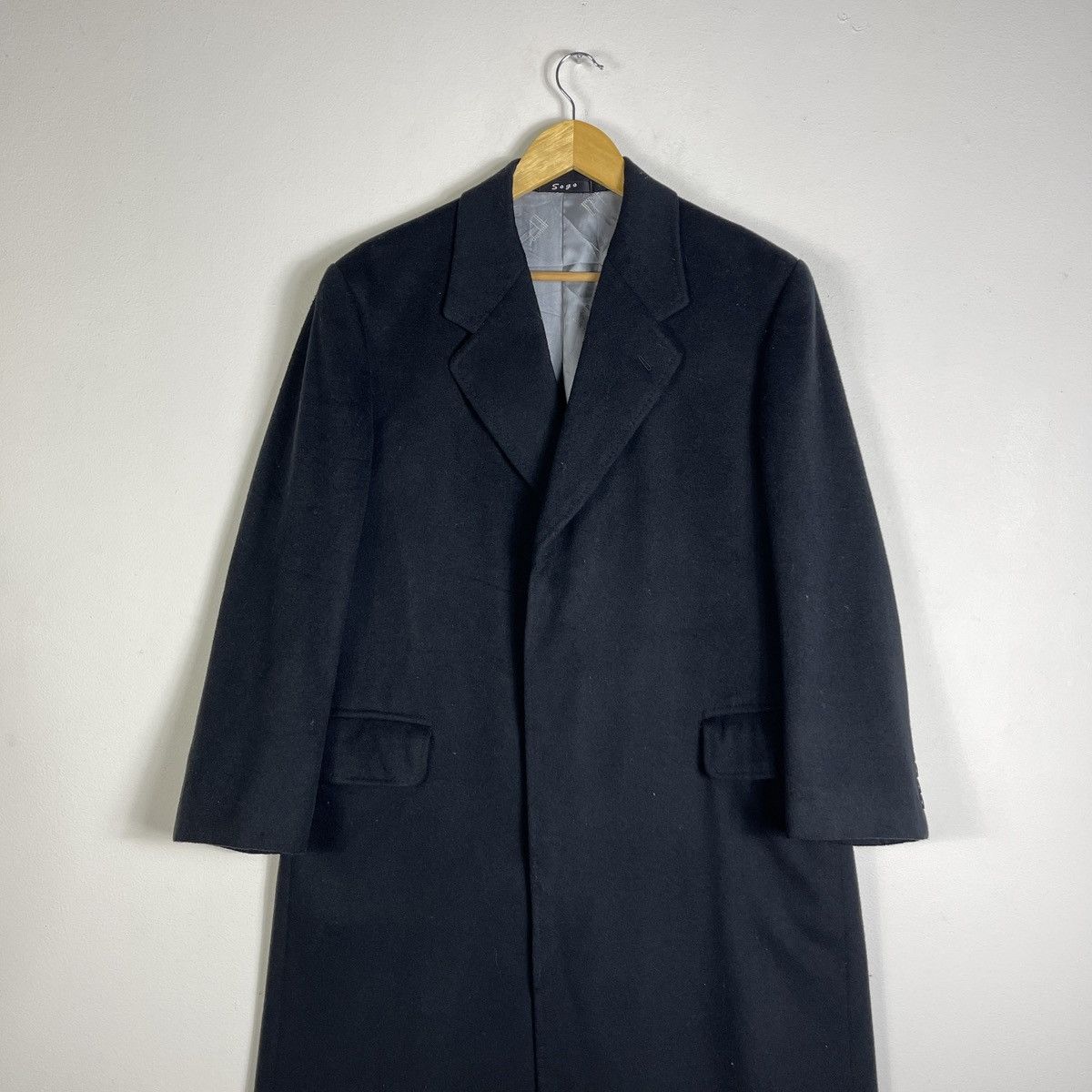 Alfred Dunhill Vintage 90s Dunhill Wool & Cashmere Coat Size US M / EU 48-50 / 2 - 4 Thumbnail