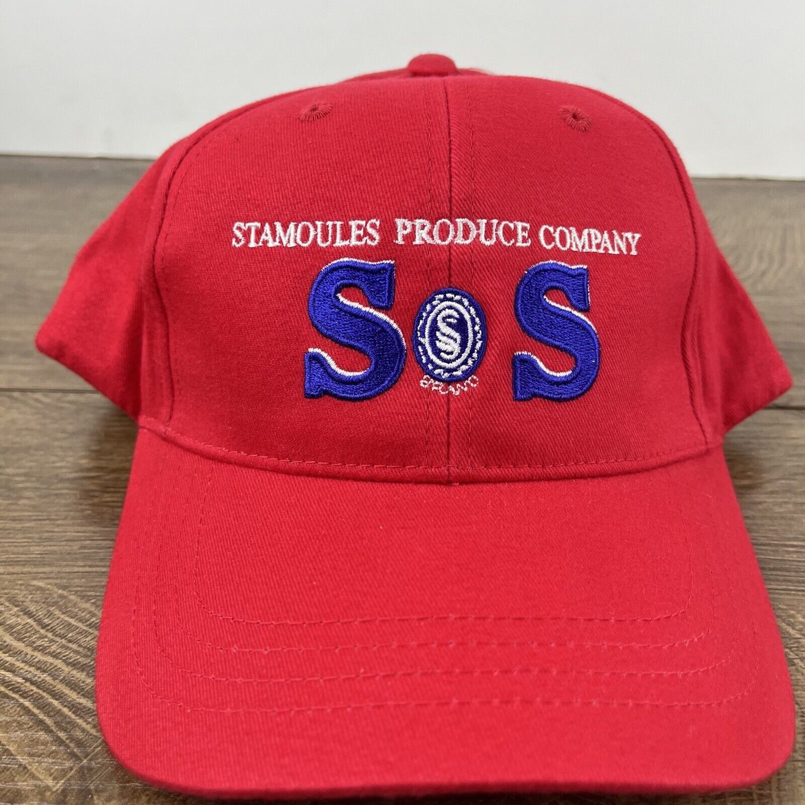 Other Stomoules Produce Hat SOS Hat Red Cap Adjustable Hat Red Adu Size ONE SIZE - 6 Thumbnail
