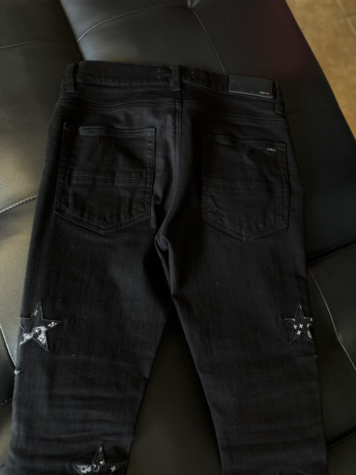 Amiri Amiri Black STAR Jeans Black Patch Size 30 Flawless 🧼 Size US 30 / EU 46 - 10 Thumbnail