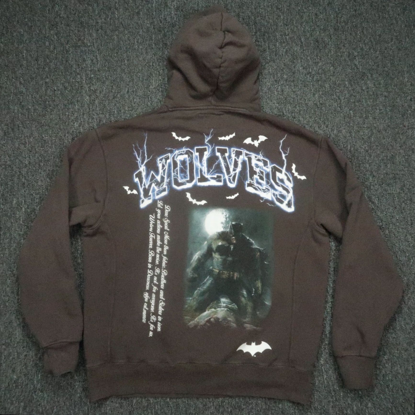 Darc Sport Darc Sport Hoodie Men M Gray Batman Limited Edition Born In Darkness Wolves Shirt Size US M / EU 48-50 / 2 - 7 Thumbnail