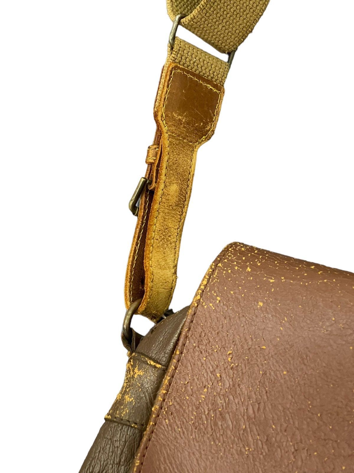 Japanese Brand Leather Hunting Bag Vtg Lfoncel Paris Patina Size ONE SIZE - 9 Thumbnail
