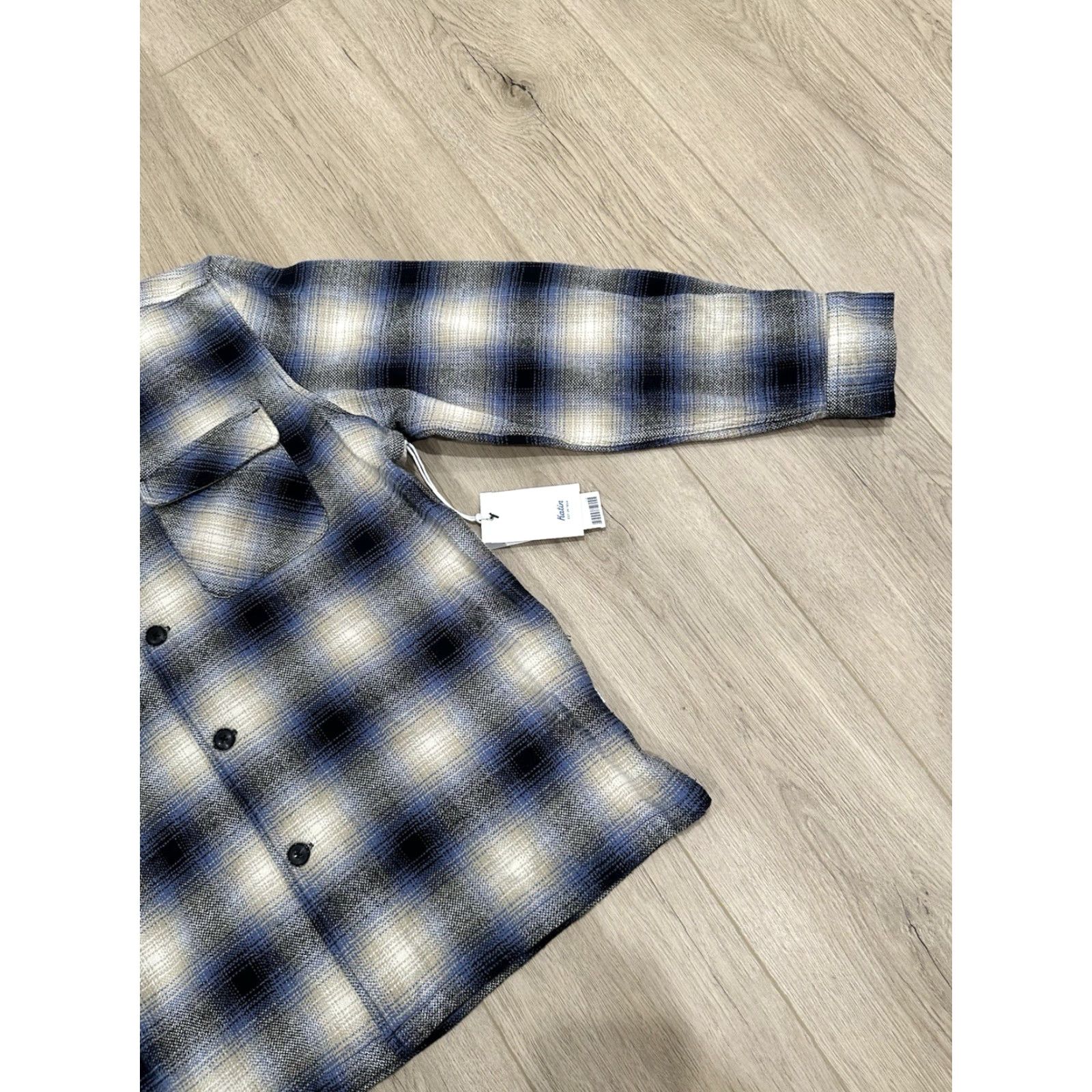 Katin NWT KATIN Shiloh Blue Heavy Weight Button Up Flannel Mens Large Size US L / EU 52-54 / 3 - 2 Thumbnail