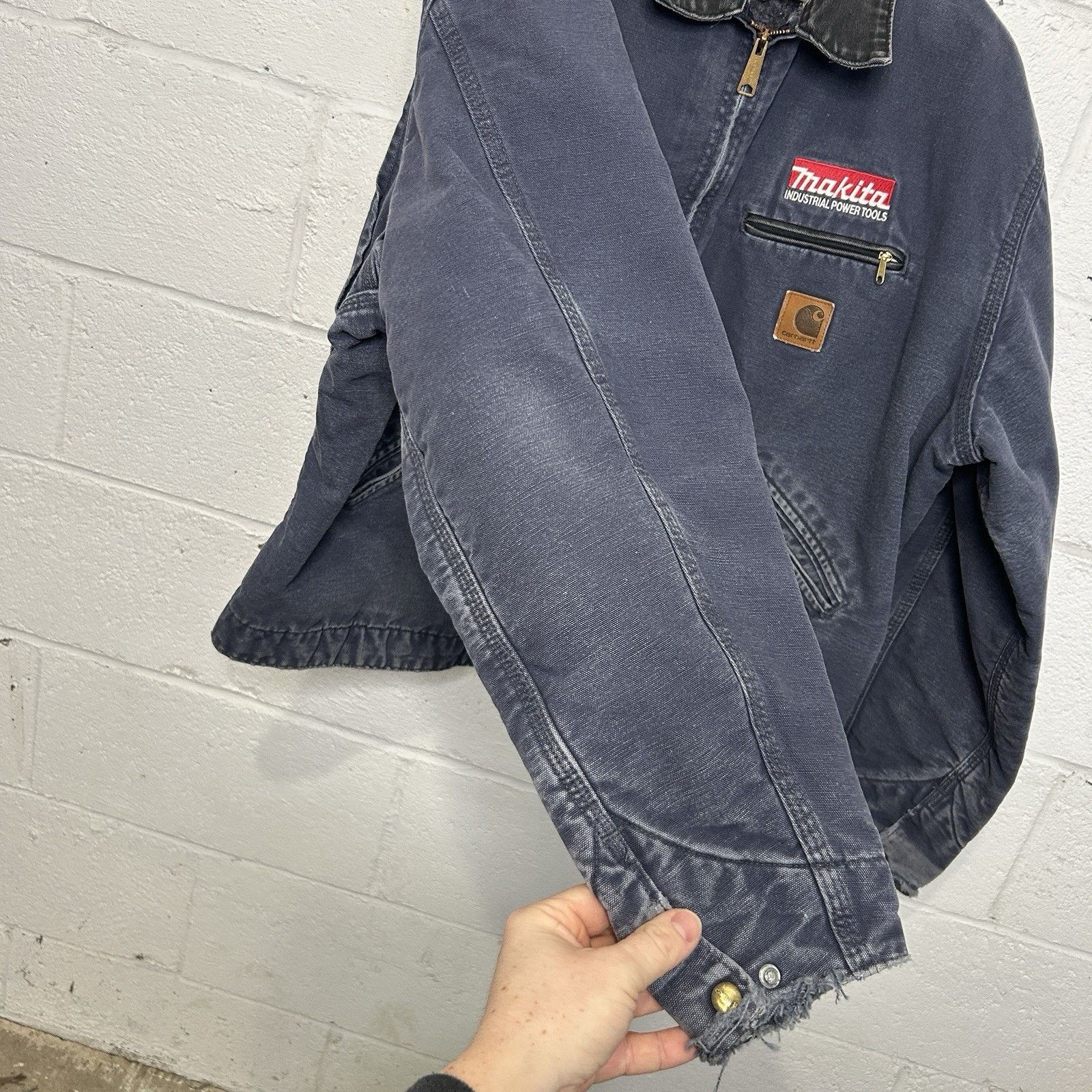 Carhartt Vintage Carhartt Blanket-Lined Detroit Jacket “Petrol” J64 Size US XL / EU 56 / 4 - 10 Thumbnail
