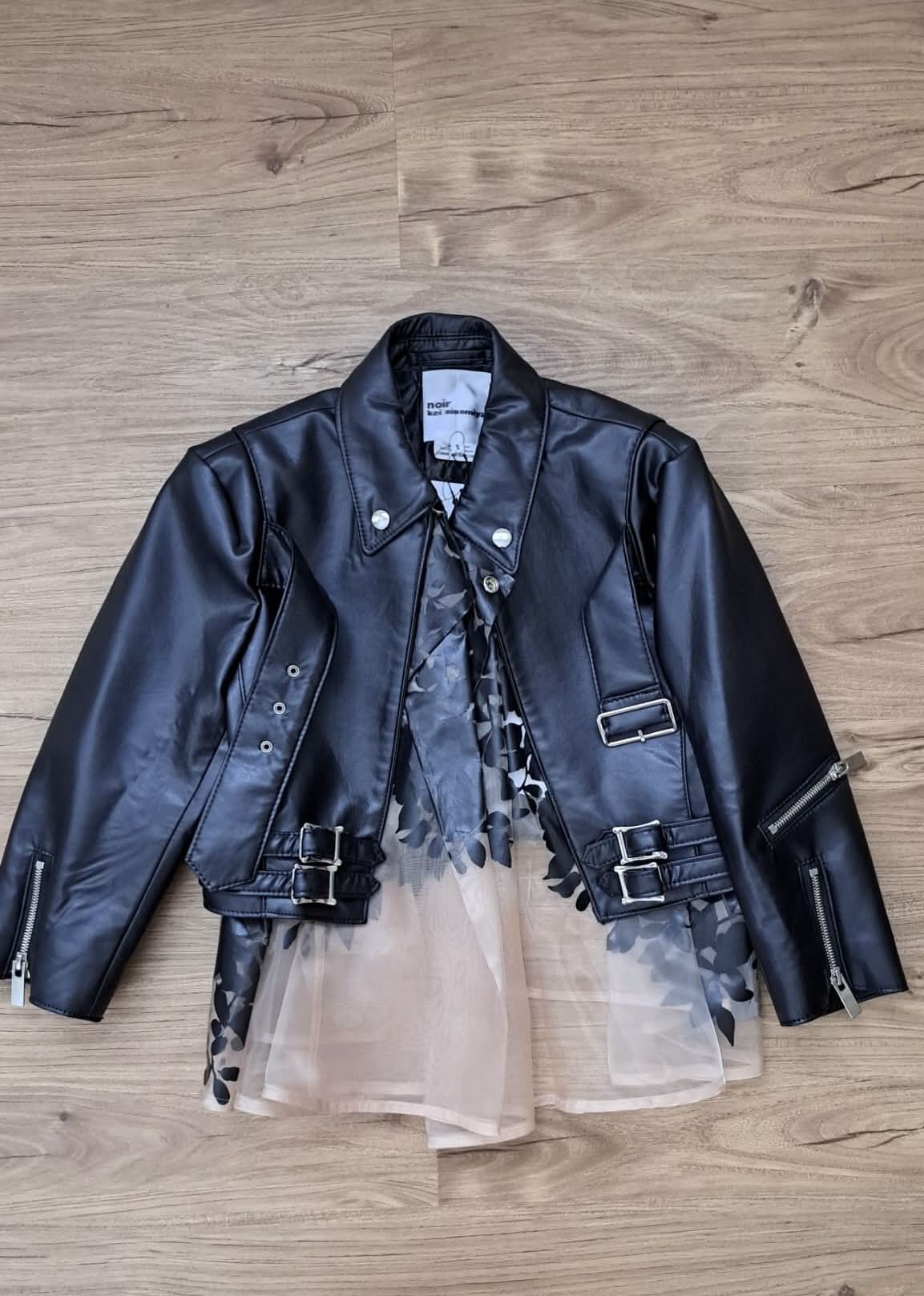 Noir Kei Ninomiya NWT CDG x Noir Kei Nonimiya FW19 Organza Cropped Jacket Size S / US 4 / IT 40 - 1 Thumbnail