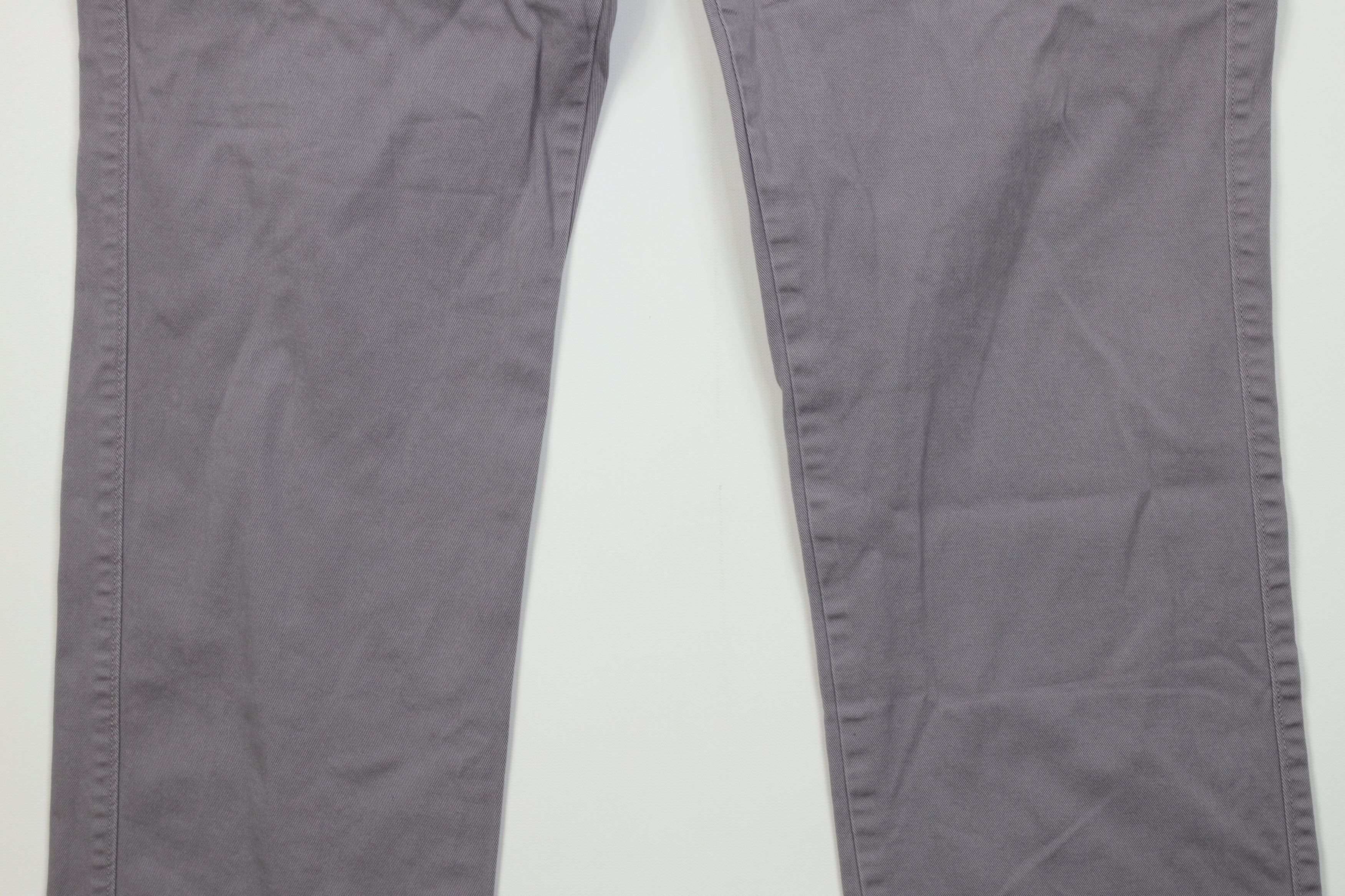 J.Crew J Crew Faded Flex Straight Leg Chino Pants Trousers Gray Size US 33 - 3 Thumbnail