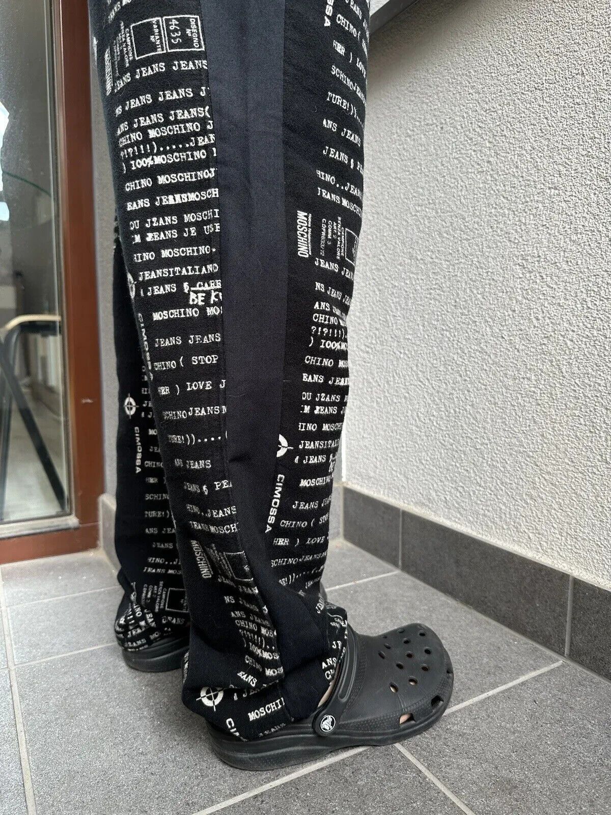 Moschino Vintage 90s Moschino Jeans Print Letters Overprint Pants Size US 32 / EU 48 - 11 Thumbnail